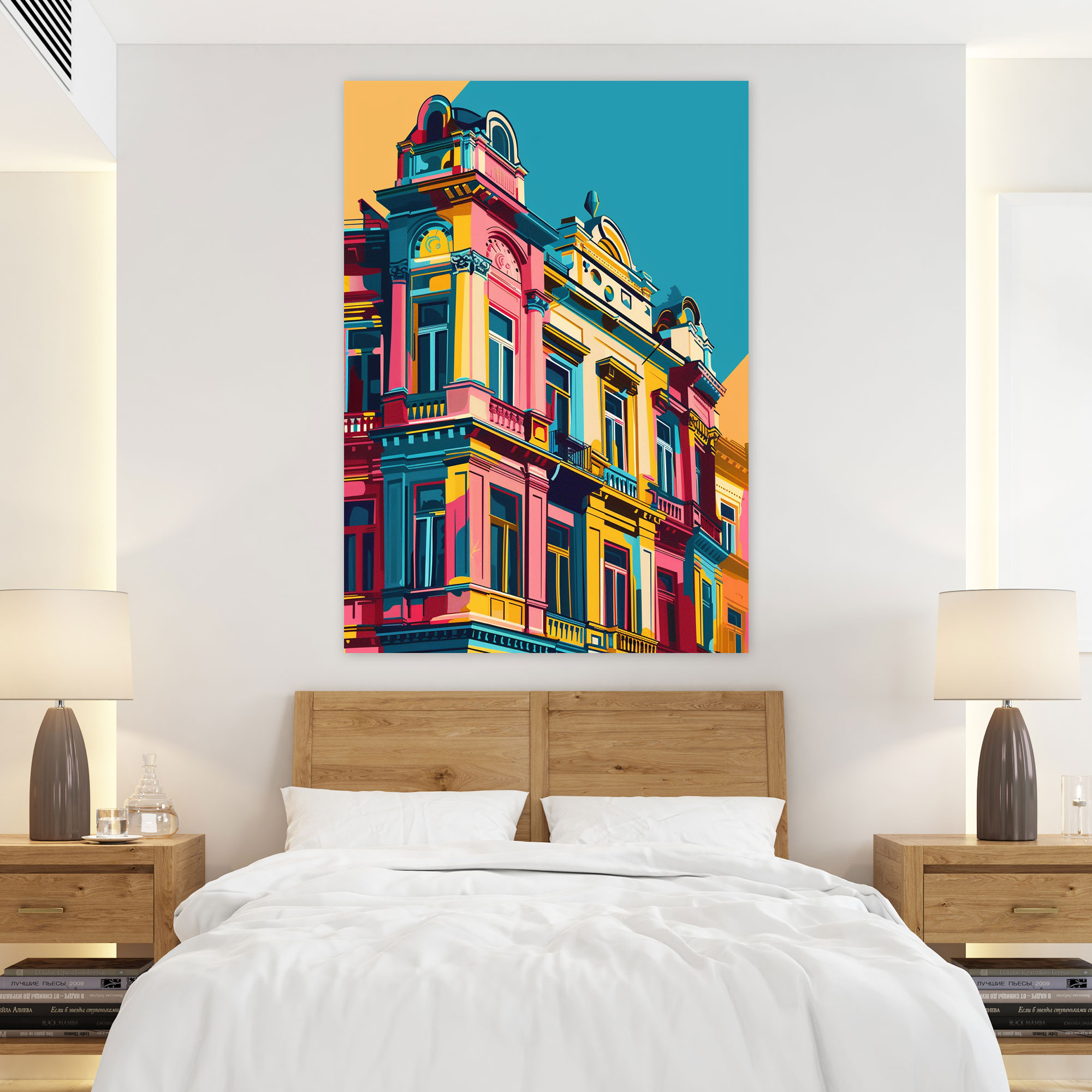 Pop Art Landmark Canvas Print - Classicism And Popart, Pop Art Landmark, Canvas Print, Canvas Wall Art
