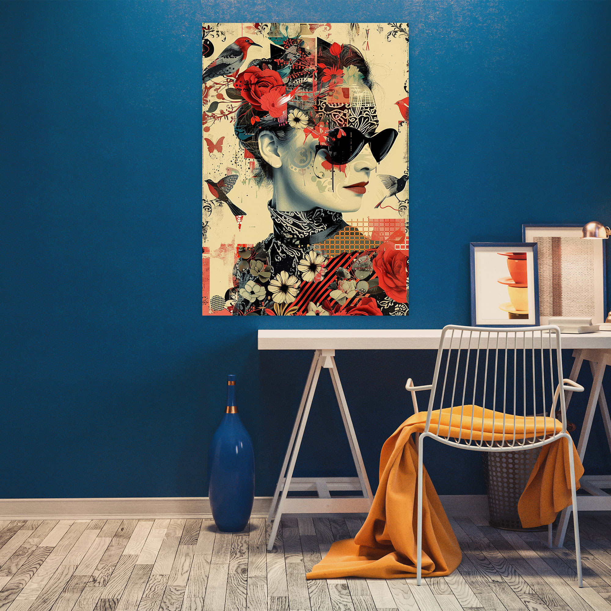 Digital Pop Art Fusion Canvas Print - Classicism And Popart, Home Decoration, Wall Decoration, Canvas Print