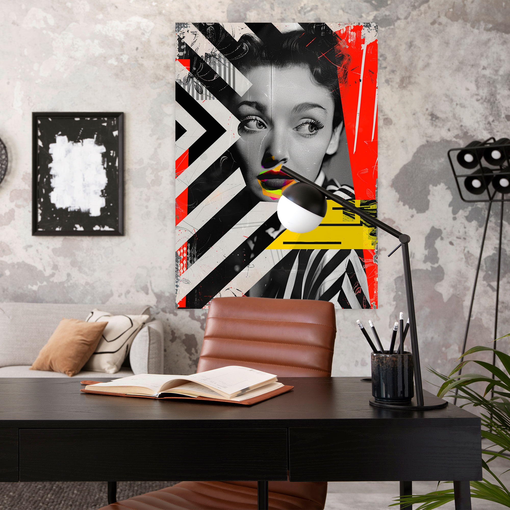 Vintage Pop Art Canvas Print - Classicism And Popart, Combine Classicism With Pop Art, Home Decoration, Canvas Wall Art
