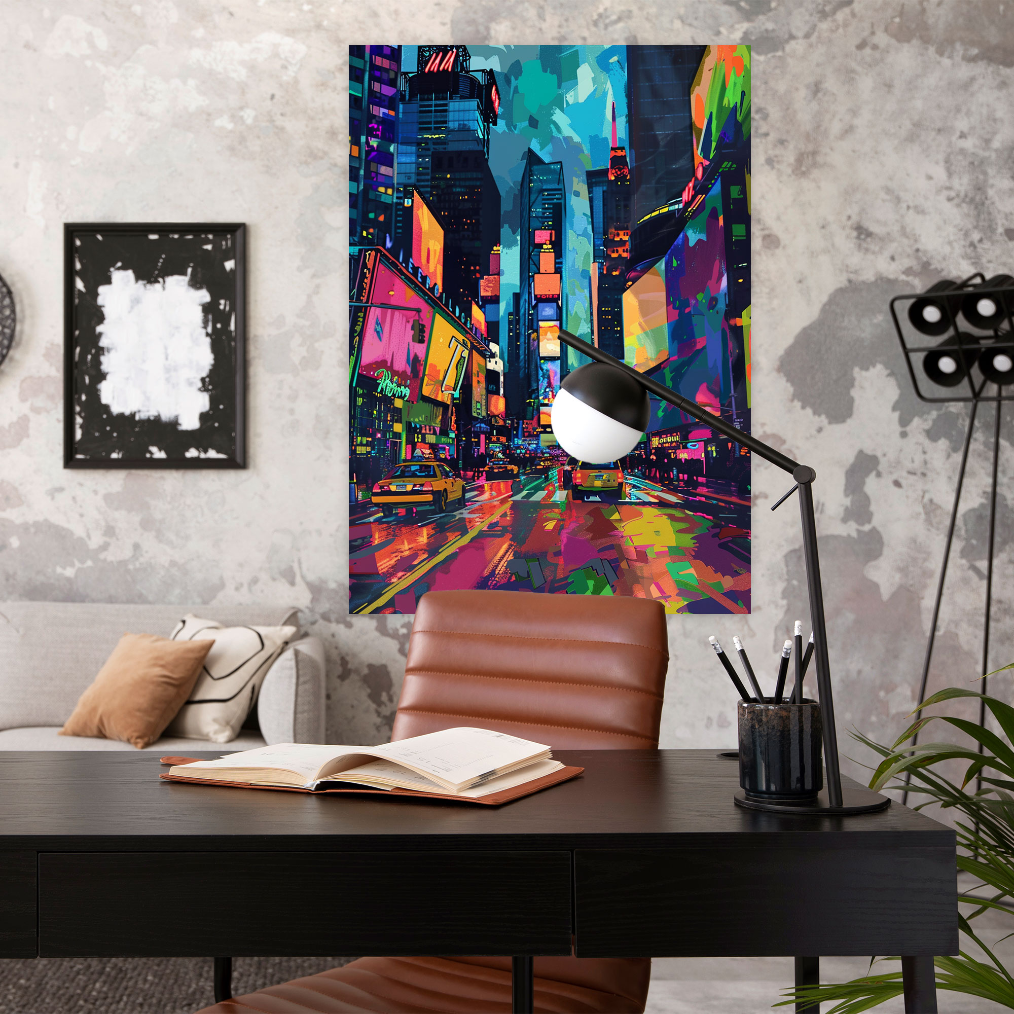 Cityscape Pop Art Canvas Print - Classicism And Popart, Combine Classicism With Pop Art, Canvas Print, Wall Art