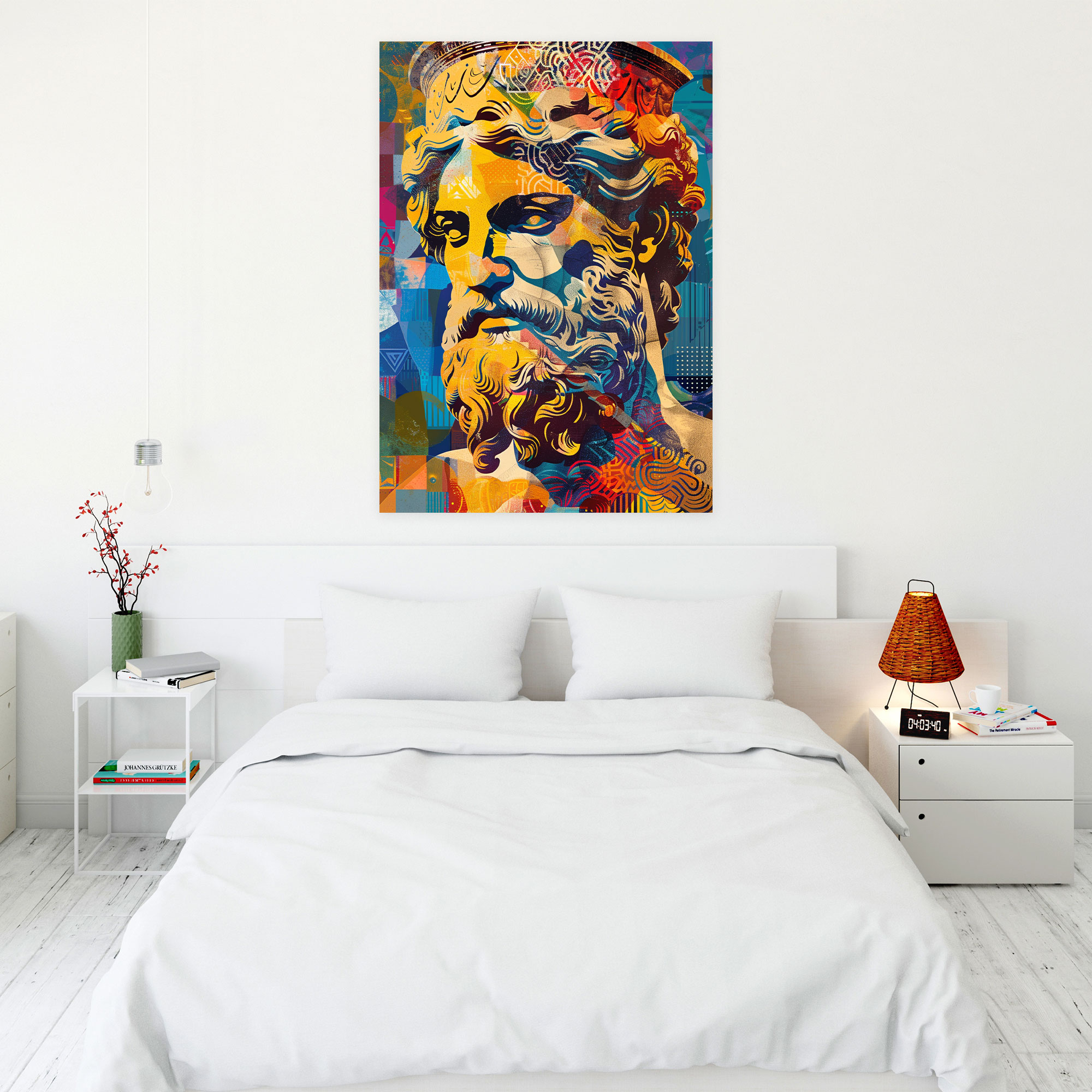 Classicism With Pop Art Canvas Print - Classicism And Popart, Wall Decoration, Canvas, Canvas Print