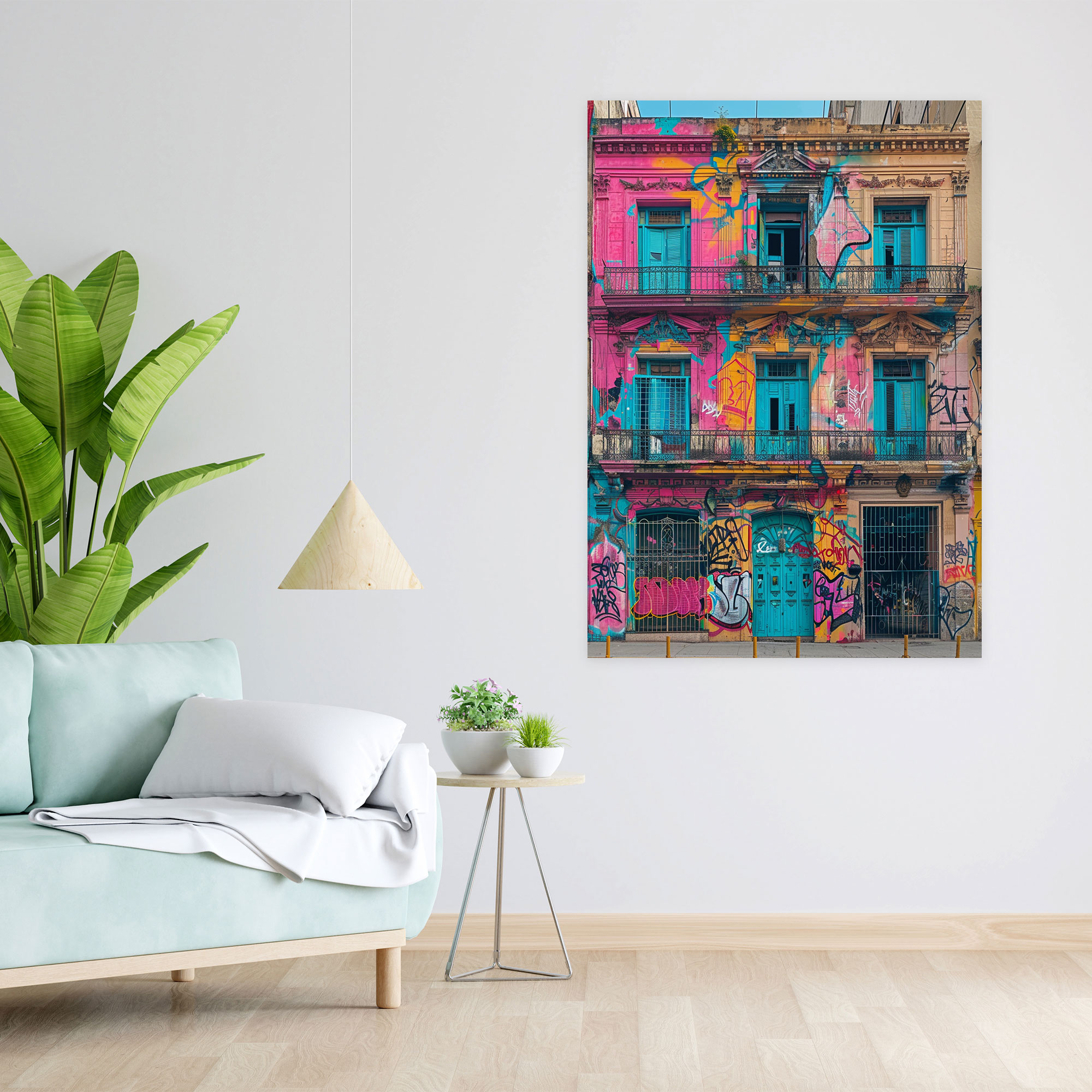 Neoclassical Graffiti Canvas Print - Classicism And Popart, Canvas, Wall Art, Neoclassical Graffiti