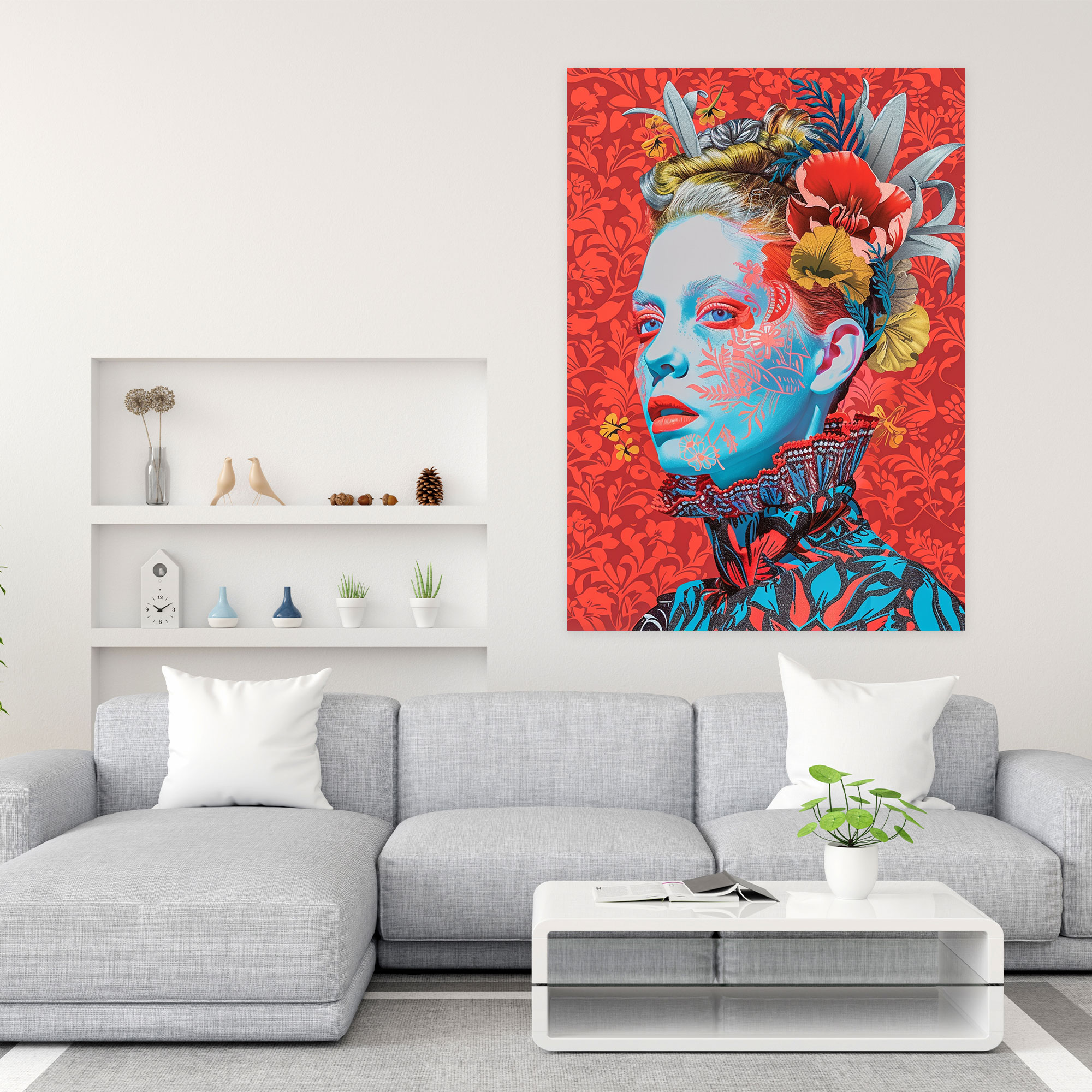 Baroque Street Art Wall Decoration - Classicism And Popart, Baroque Street Art, Canvas Wall Art, Canvas