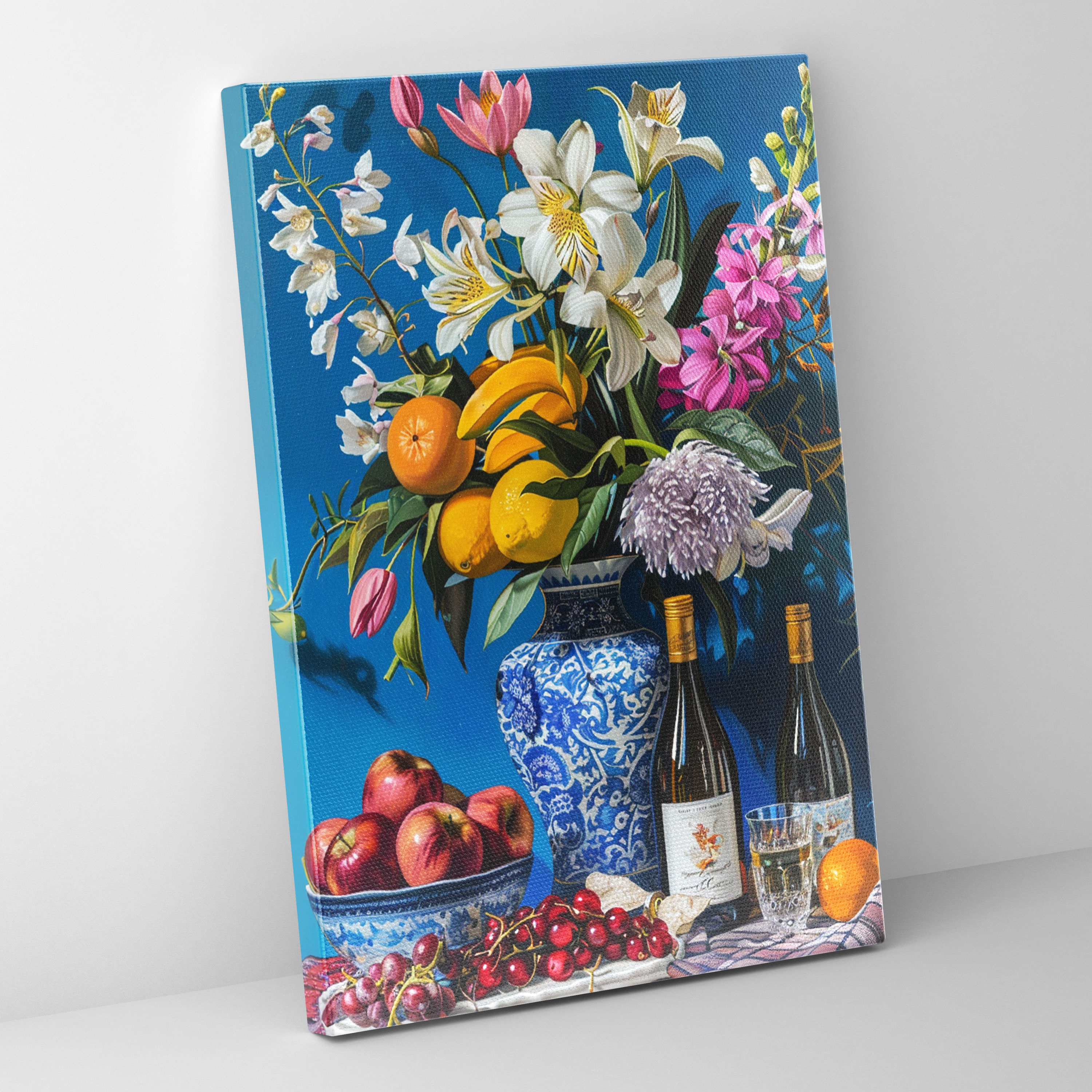 Still Life Pop Art Canvas Print - Classicism And Popart, Canvas Wall Art, Home Decoration, Wall Decoration