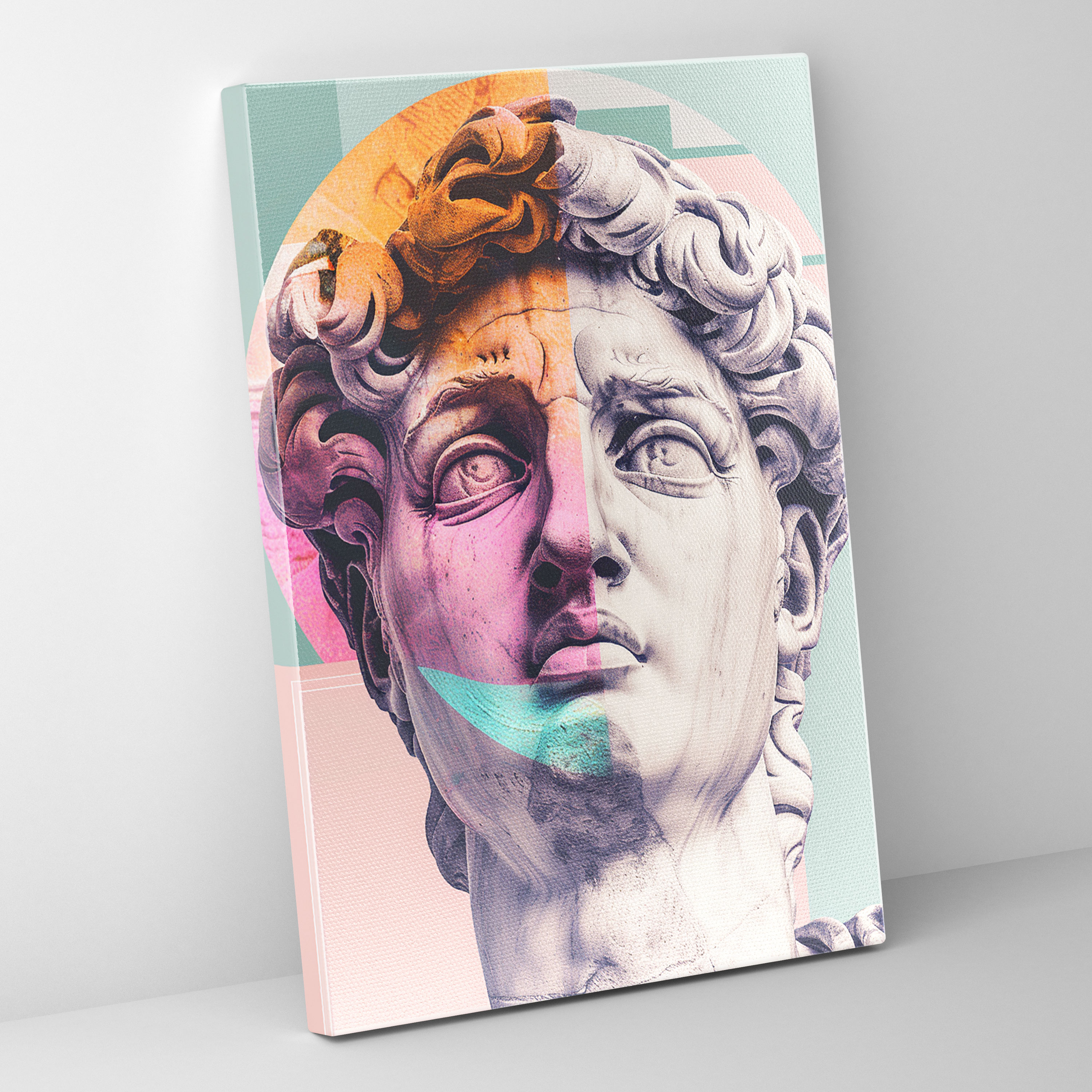 Roman Sculpture Pop Art Wall Art - Classicism And Popart, Canvas, Roman Sculpture Pop Art, Home Decoration