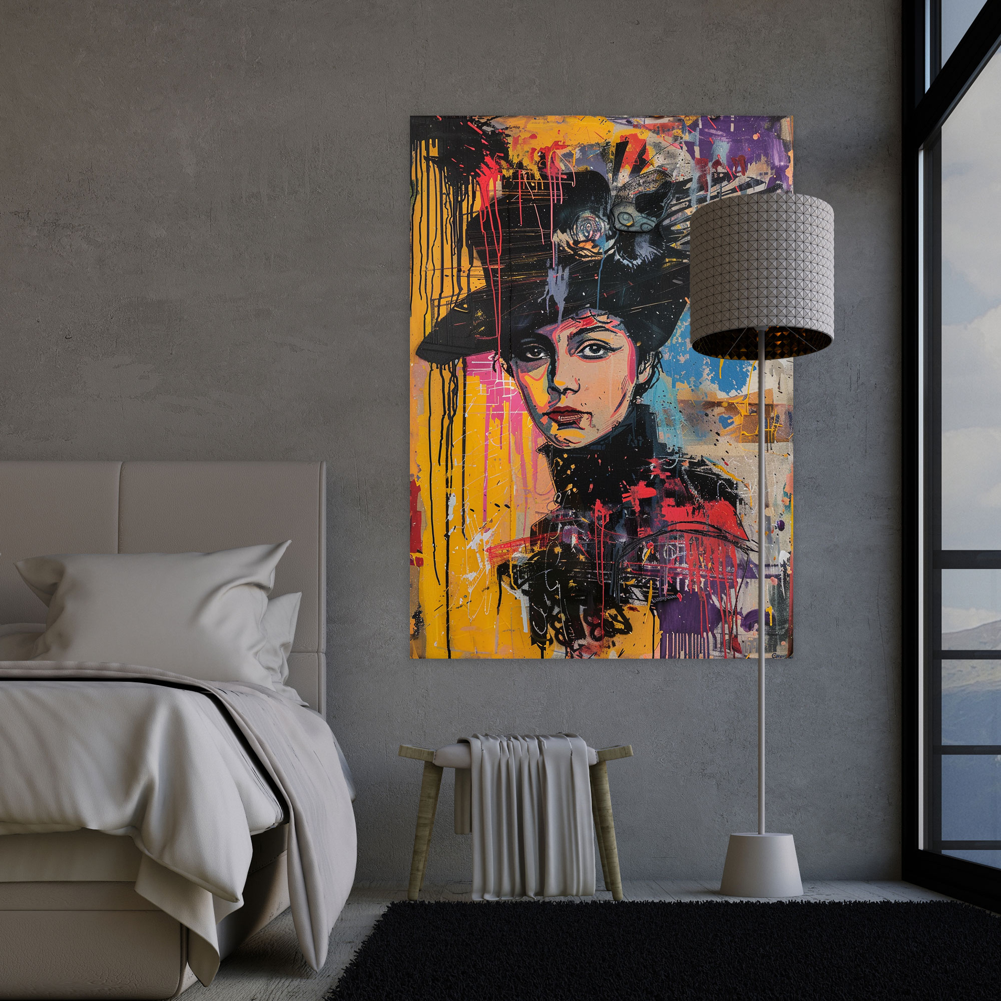 Victorian Pop Art Canvas Print - Classicism And Popart, Wall Decoration, Home Decoration, Canvas Print