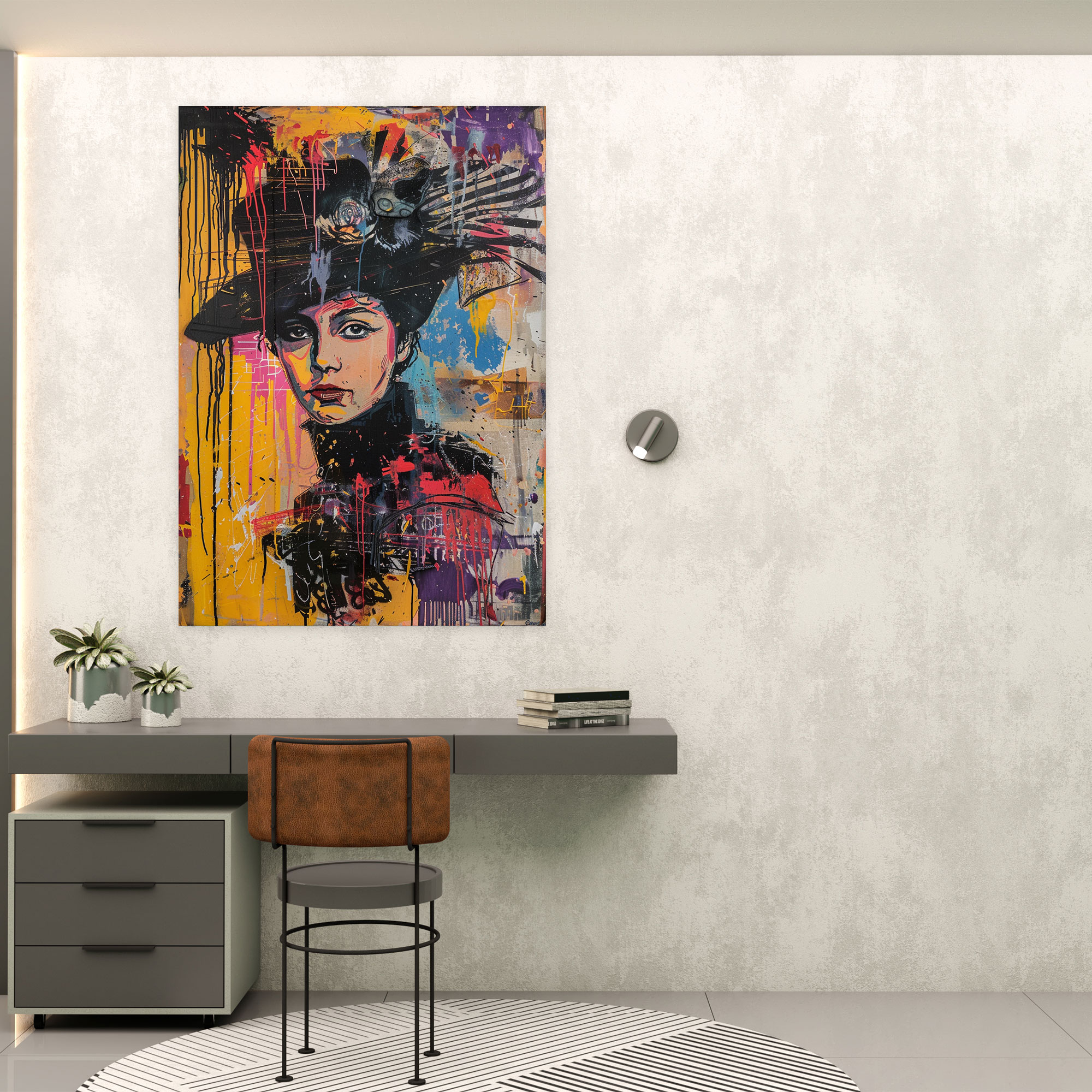 Victorian Pop Art Canvas Print - Classicism And Popart, Wall Decoration, Home Decoration, Canvas Print