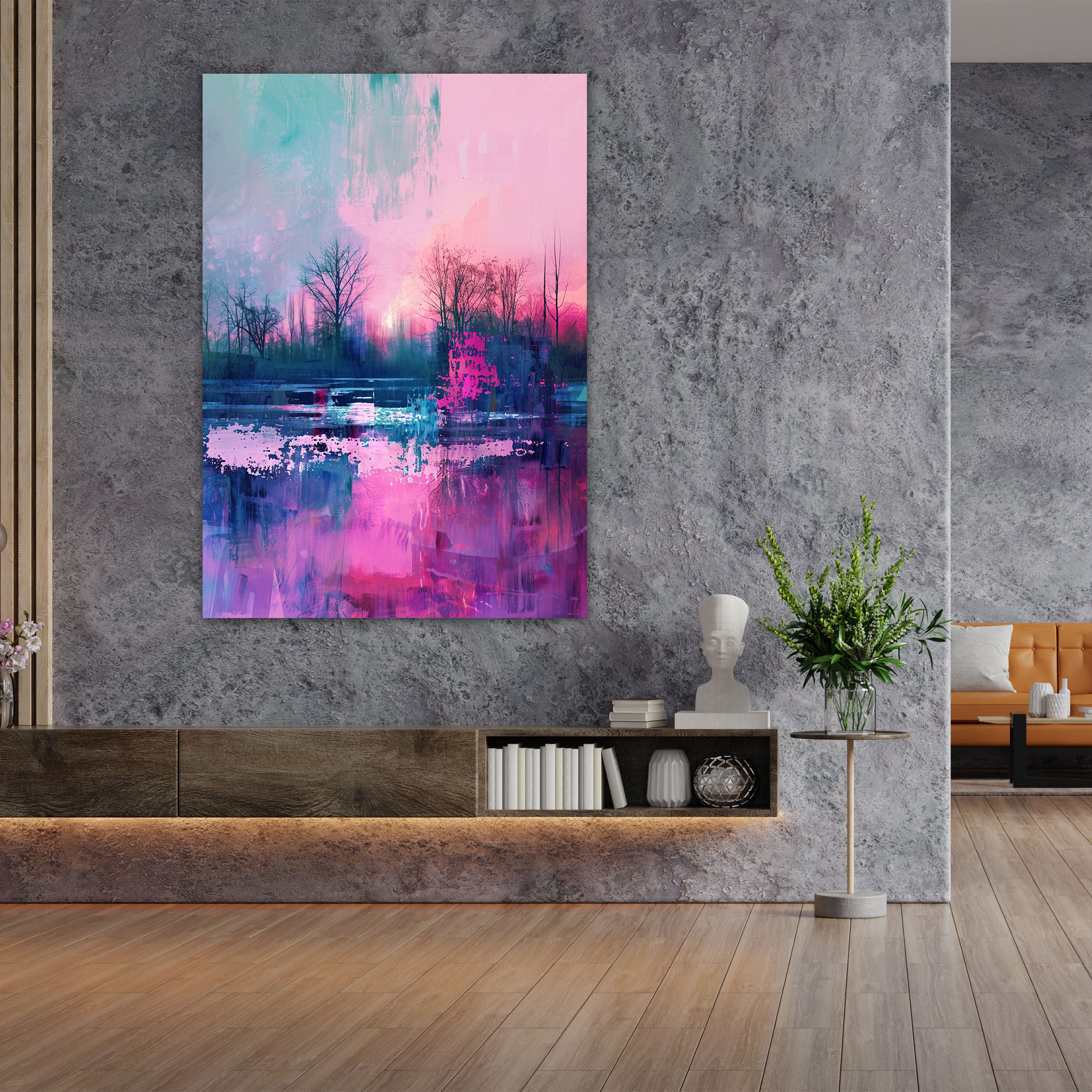 Impressionist Pop Art Canvas Print - Classicism And Popart, Wall Decoration, Canvas Wall Art, Canvas