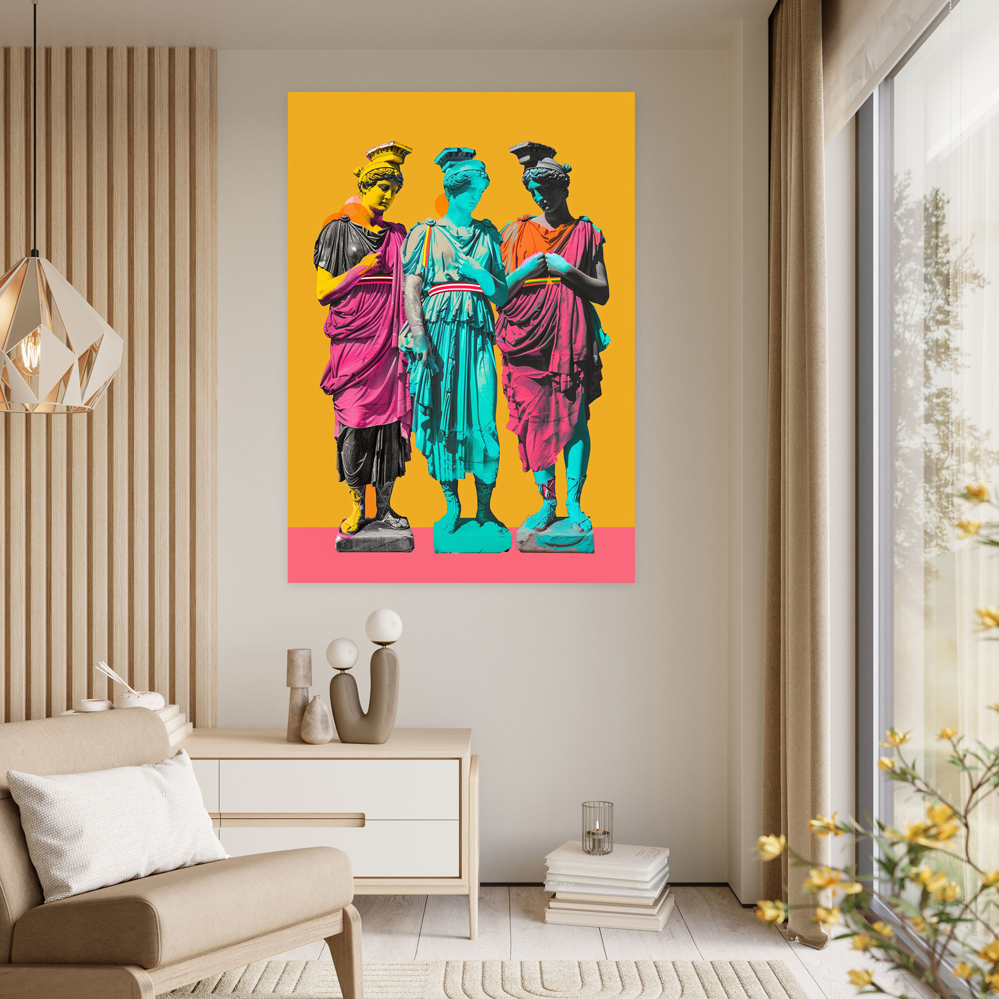 Classical Fusion Canvas Print - Classicism And Popart, Canvas Print, Home Decoration, Wall Art