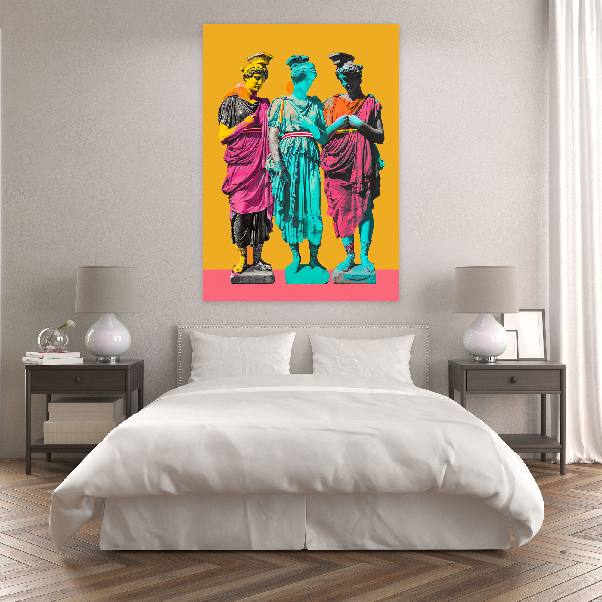 Classical Fusion Canvas Print - Classicism And Popart, Canvas Print, Home Decoration, Wall Art