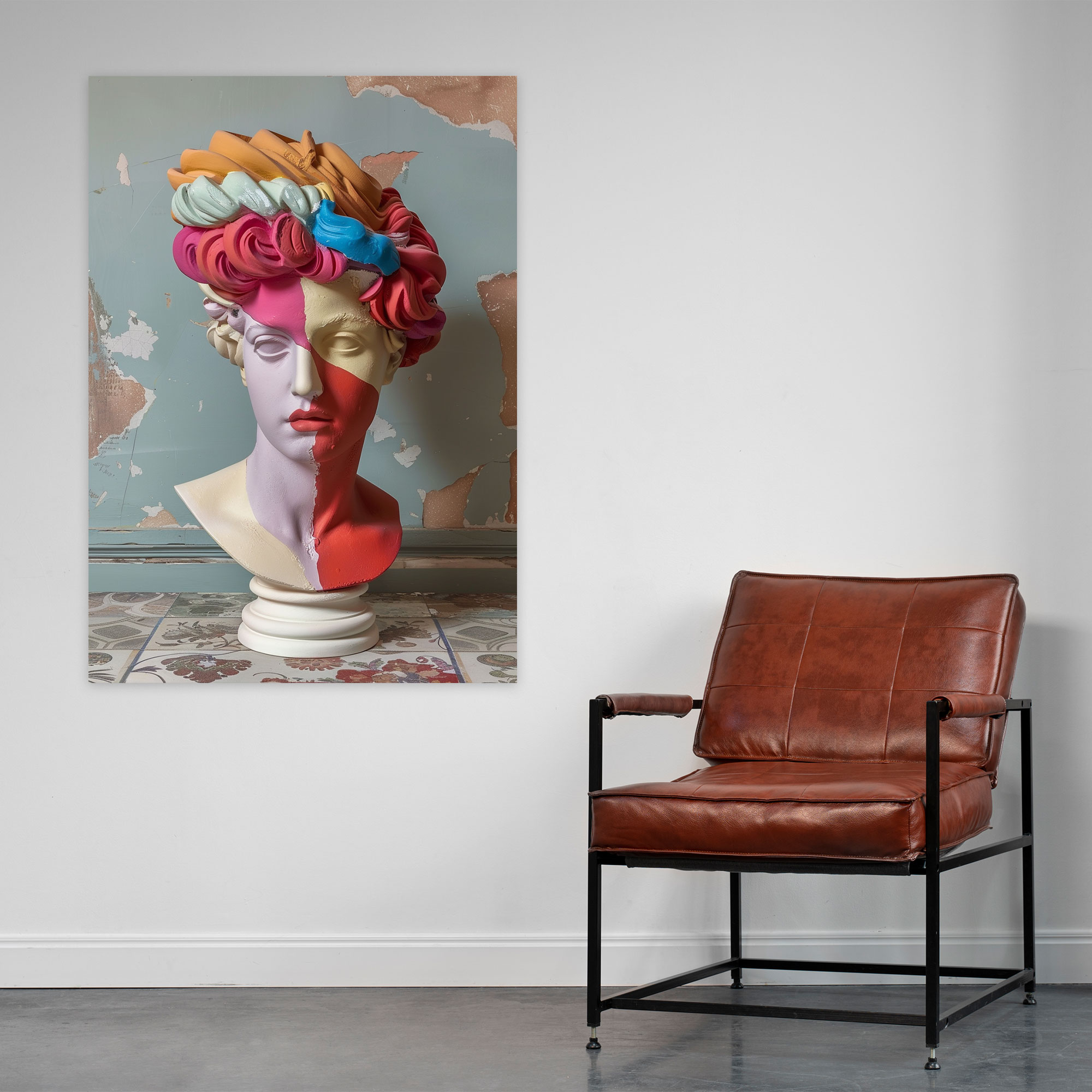 Whimsical Neoclassical Pop Wall Decoration - Classicism And Popart, Wall Decoration, Canvas, Whimsical Neoclassical Pop