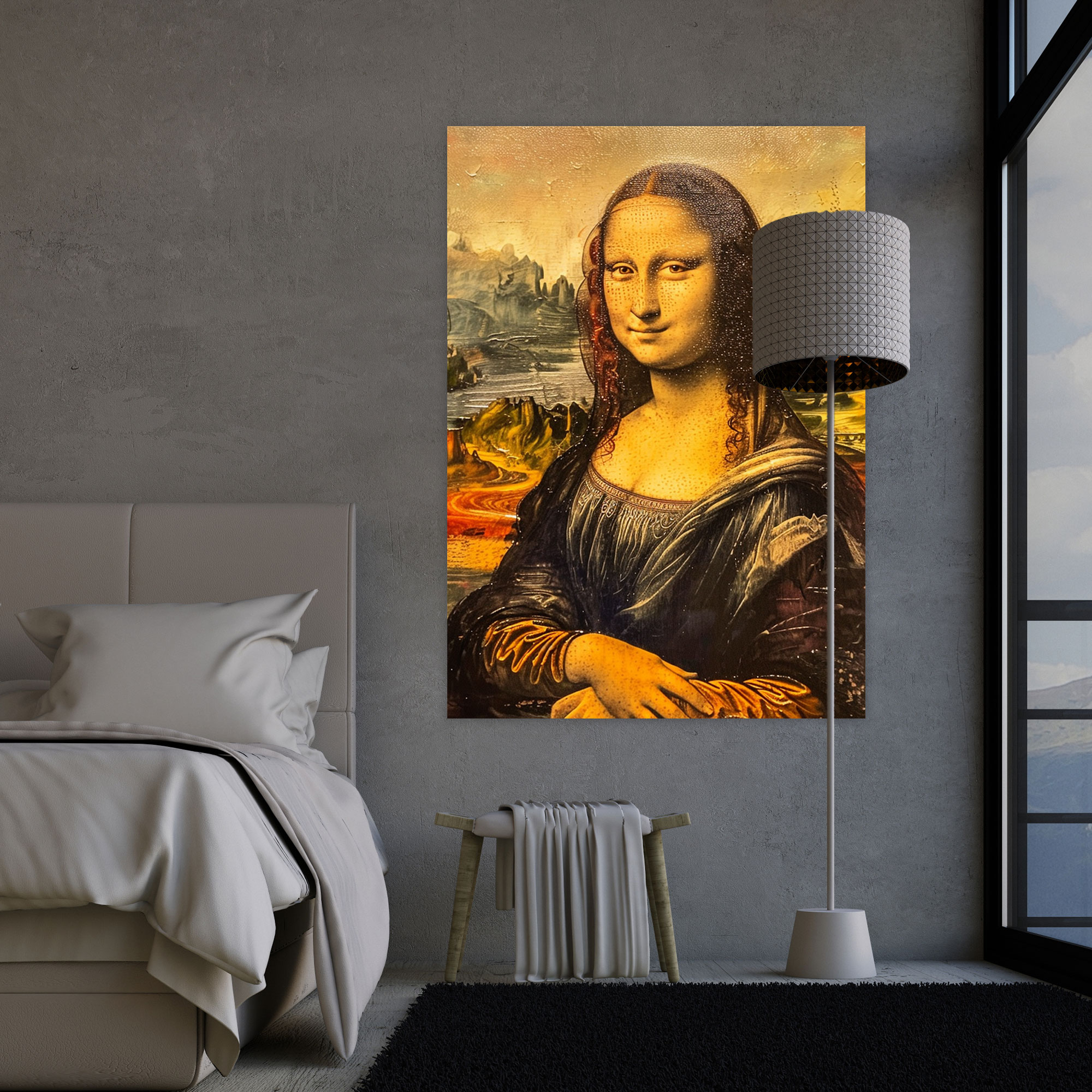 Pop Art Mona Lisa Canvas Print - Classicism And Popart, Canvas Print, Wall Decoration, Canvas