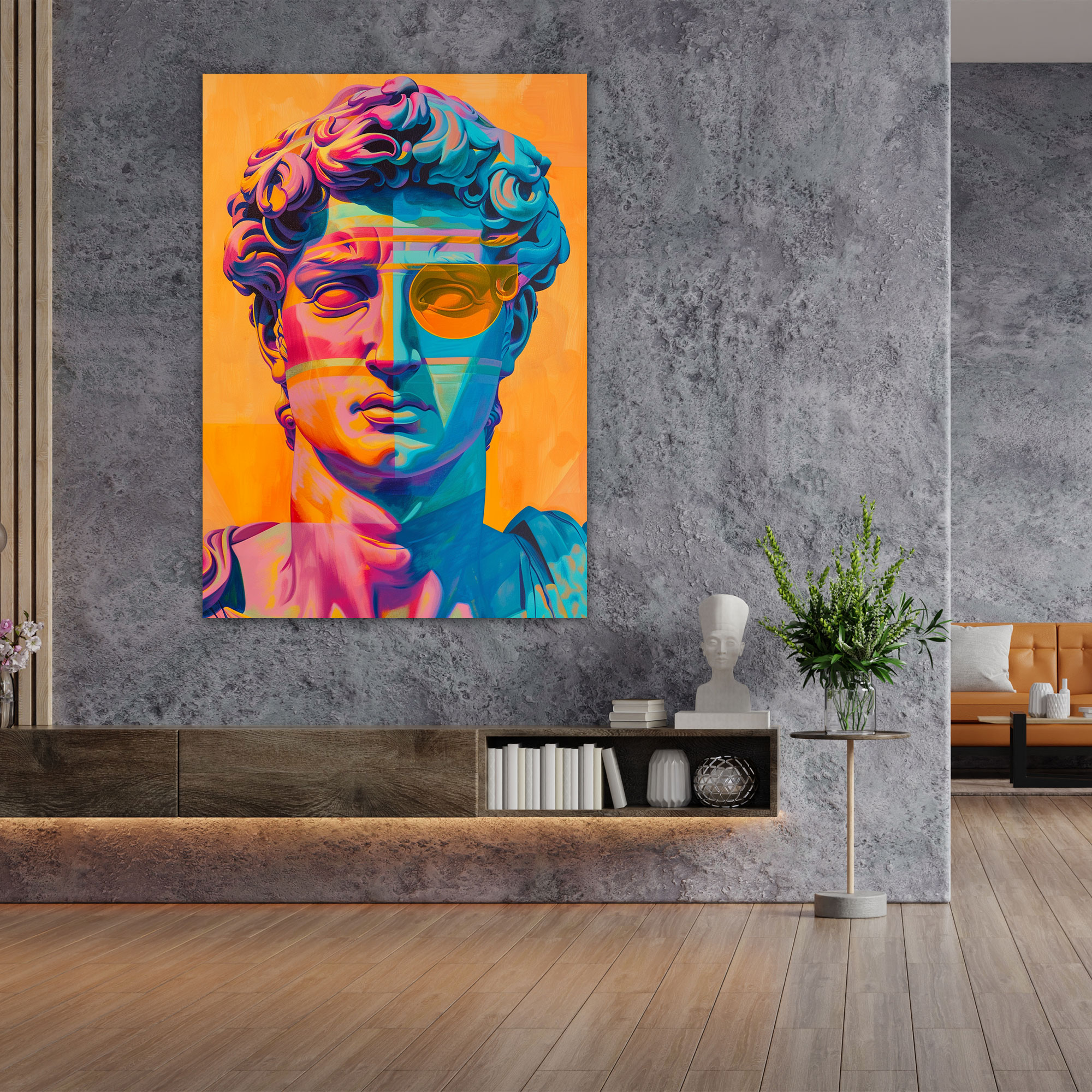 Classicism Meets Pop Art Canvas Print - Classicism And Popart, Canvas, Wall Decoration, Canvas Wall Art