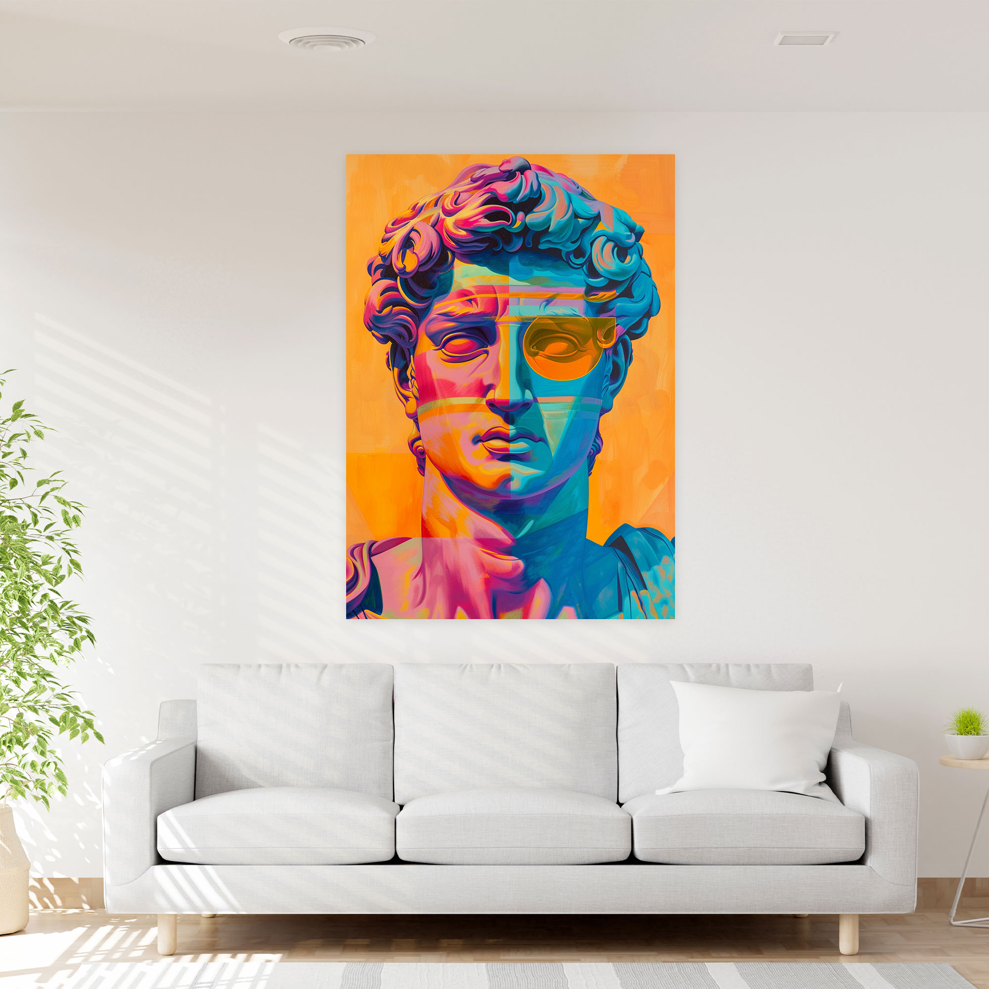 Classicism Meets Pop Art Canvas Print - Classicism And Popart, Canvas, Wall Decoration, Canvas Wall Art