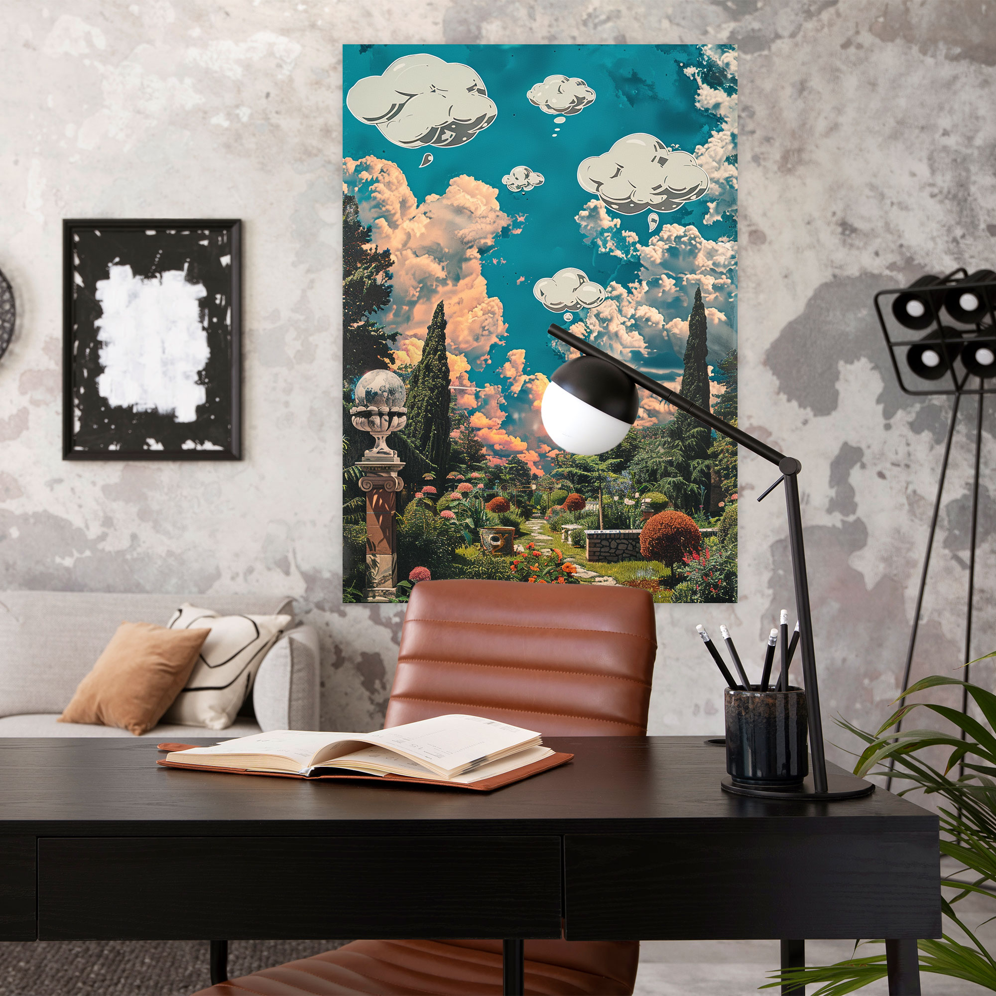 Renaissance Garden Pop Art Wall Art - Classicism And Popart, Canvas, Home Decoration, Renaissance Garden Pop Art