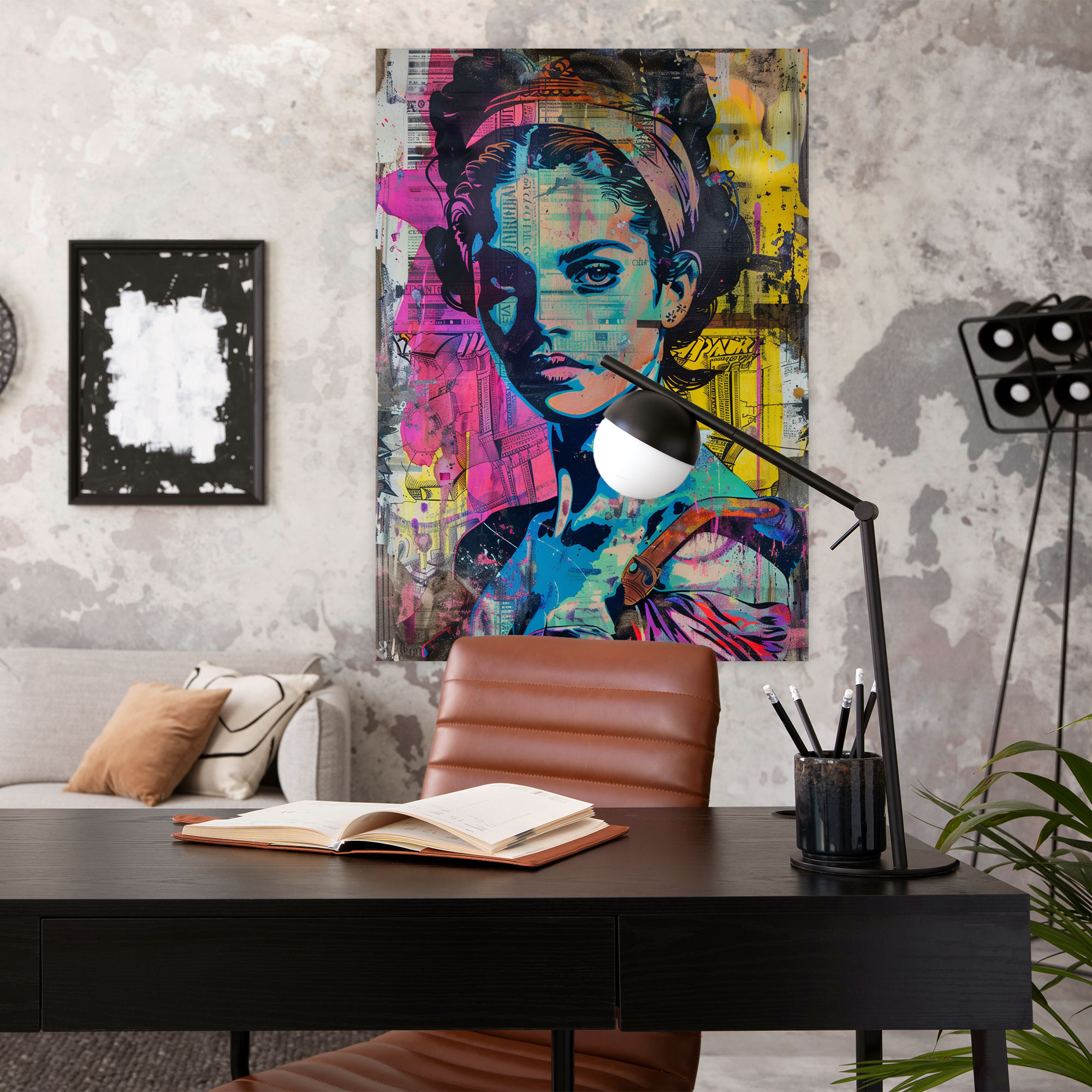 Neoclassical Portrait Pop Art Wall Art - Classicism And Popart, Canvas Wall Art, Wall Art, Canvas Print