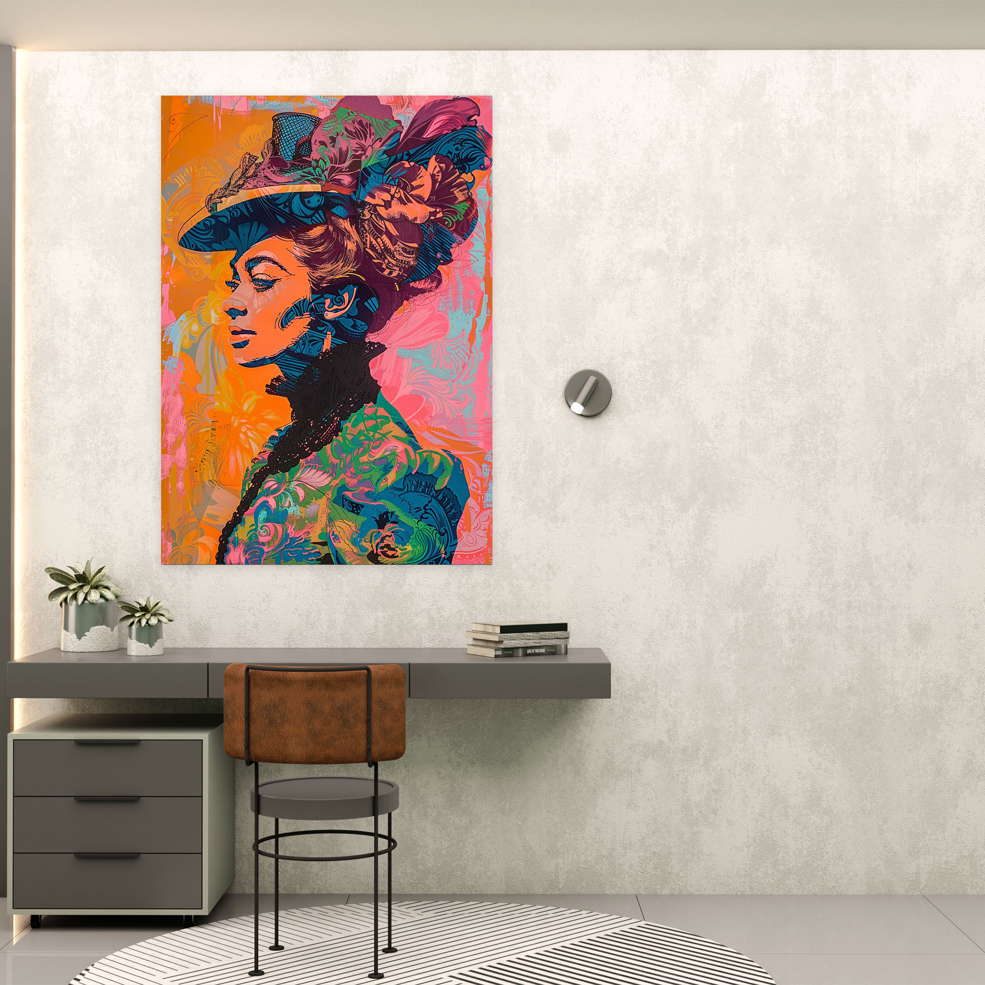 Victorian Portrait Pop Art Wall Art - Classicism And Popart, Wall Decoration, Home Decoration, Canvas Print