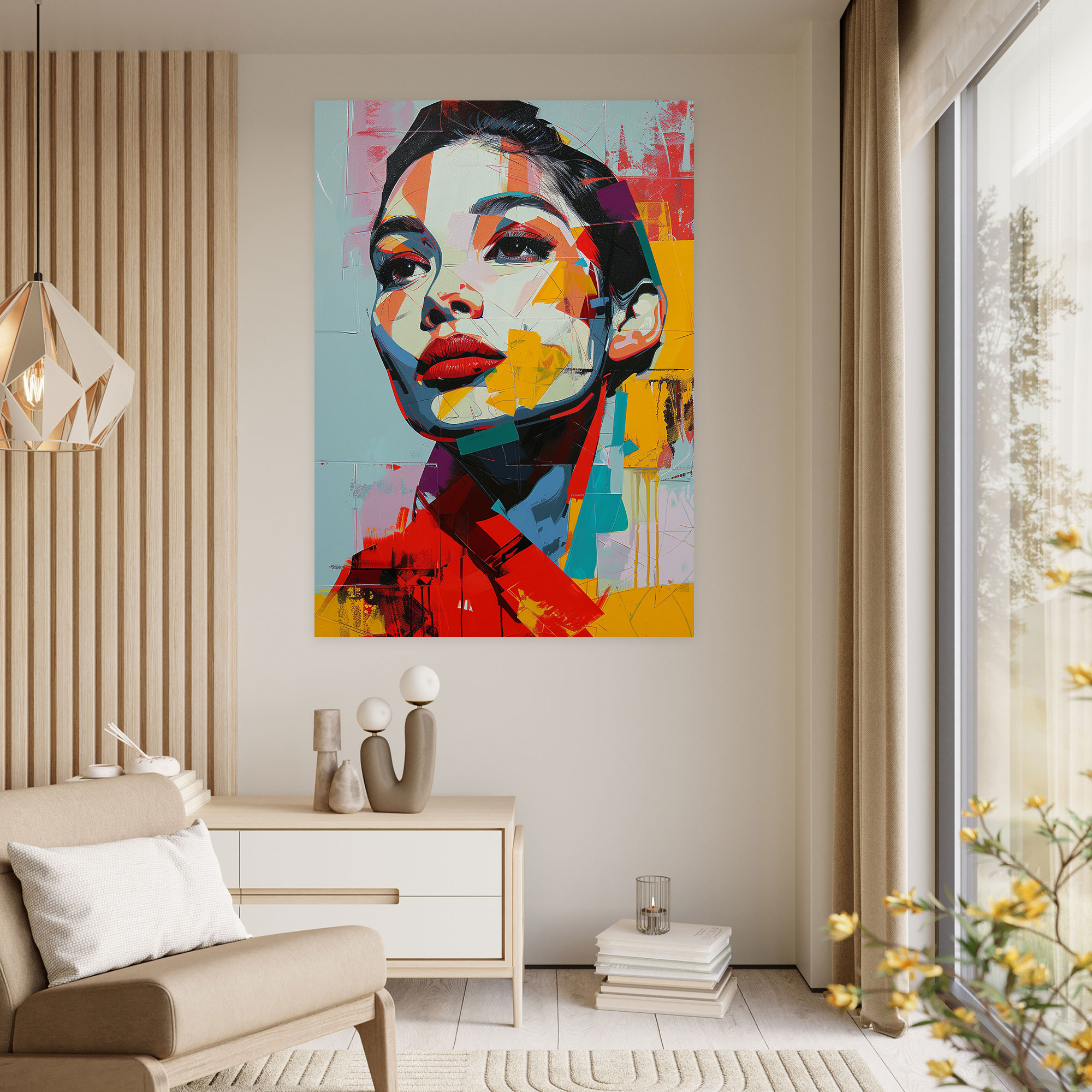 Pop Art Klasiklik Kanvas Tablo Sanatı - Klasiklik ve Popart Duvar Dekorasyonu Ev Dekorasyonu