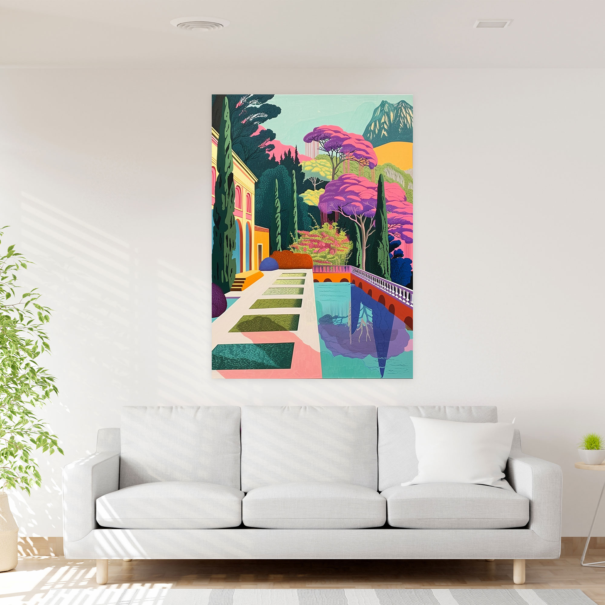 Pop Landscape Wall Art - Classicism And Popart, Home Decoration, Wall Decoration, Wall Art