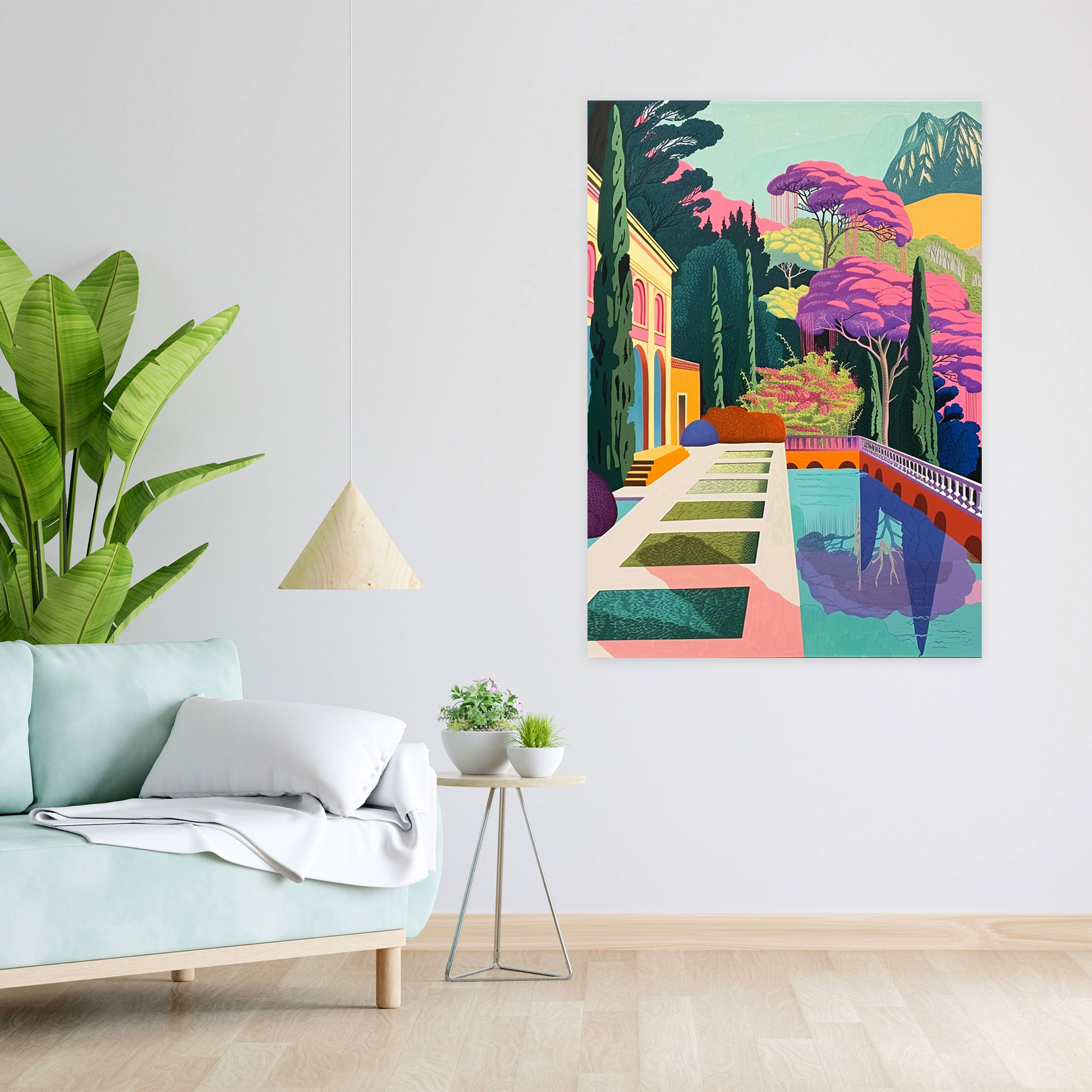 Pop Landscape Wall Art - Classicism And Popart, Home Decoration, Wall Decoration, Wall Art