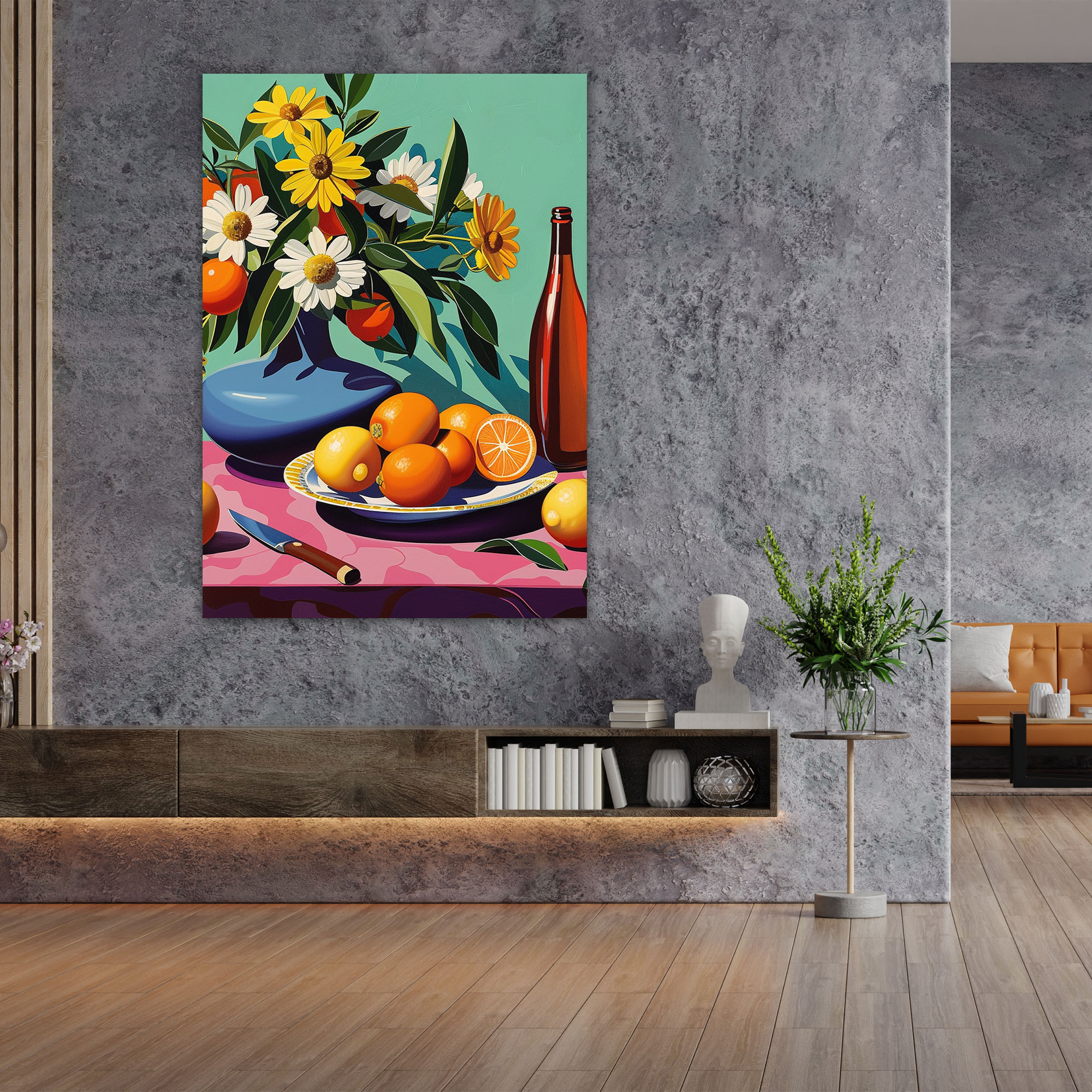 Whimsy Still Life Canvas Print - Classicism And Popart, Canvas Print, Canvas, Wall Art