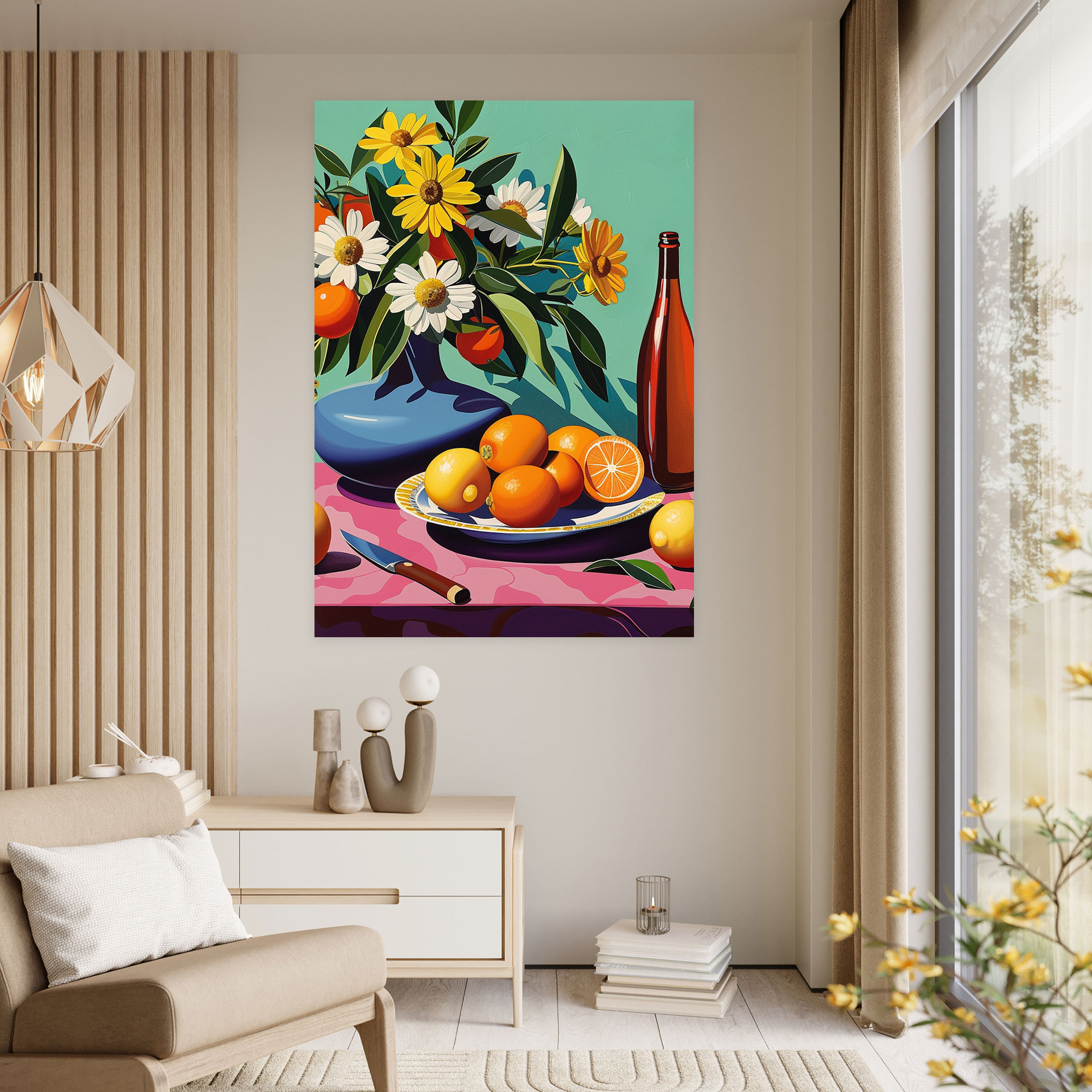 Whimsy Still Life Canvas Print - Classicism And Popart, Canvas Print, Canvas, Wall Art