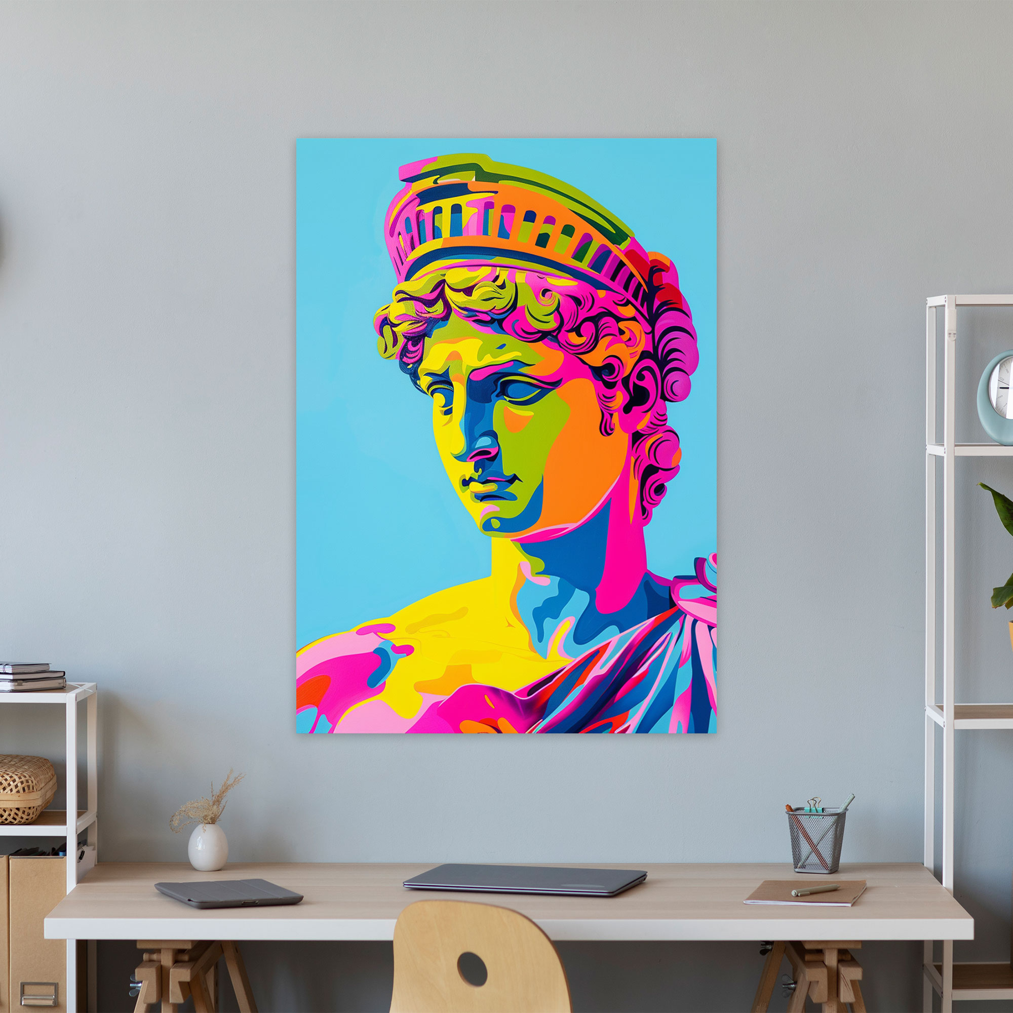 Pop Sculpture Wall Art - Classicism And Popart, Classicism With Pop Art, Canvas Wall Art, Wall Art