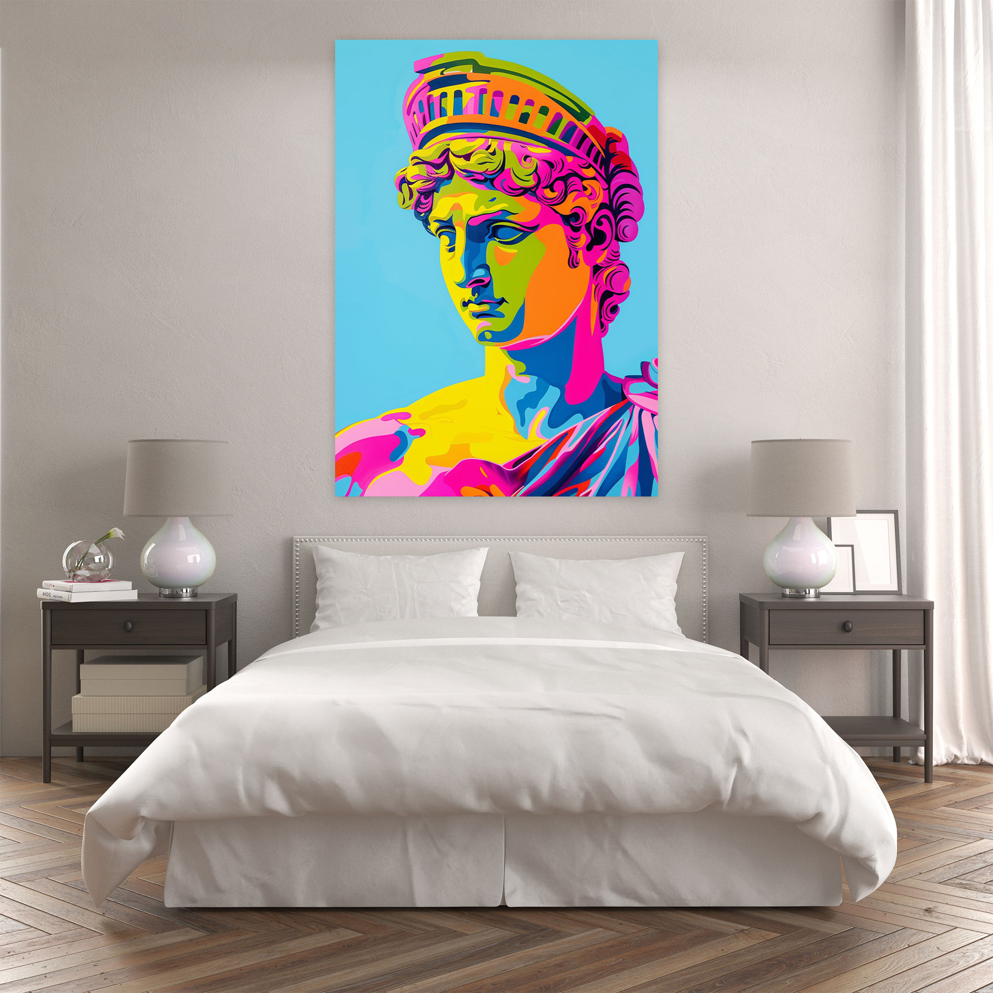 Pop Sculpture Wall Art - Classicism And Popart, Classicism With Pop Art, Canvas Wall Art, Wall Art