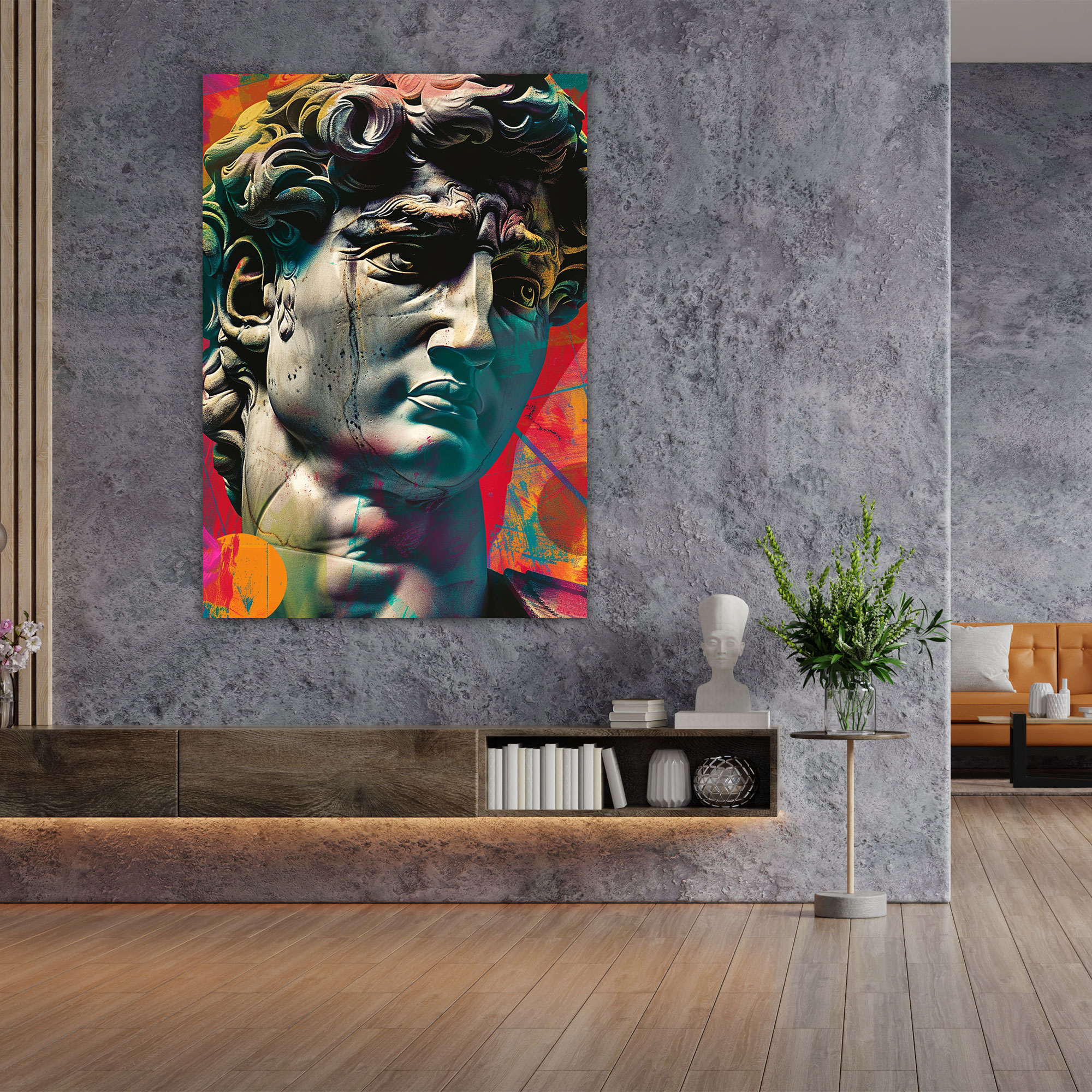 Classicism Meets Pop Art Canvas Print - Classicism And Popart, Canvas, Wall Art, Canvas Wall Art