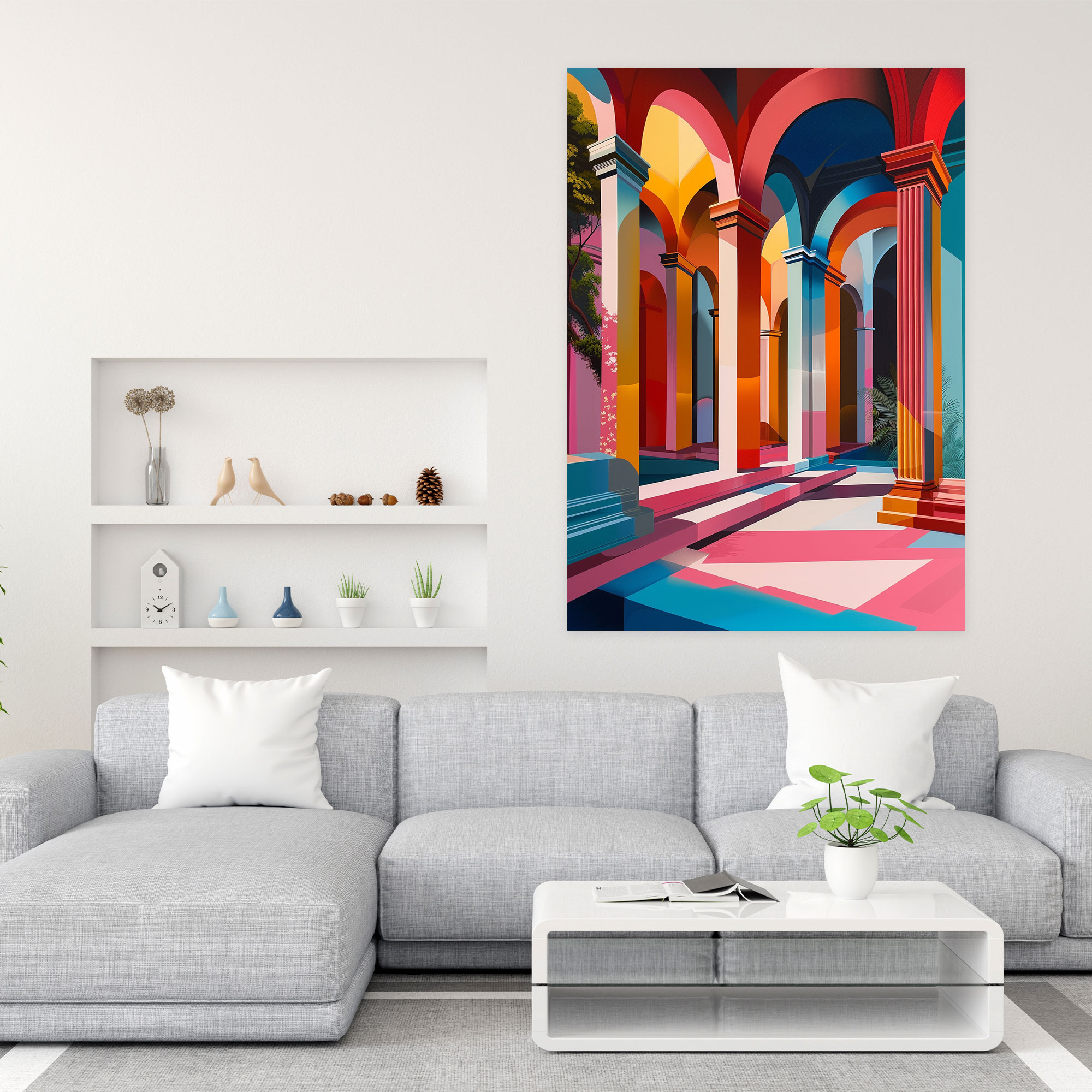 Classicism Meets Pop Art Canvas Print - Classicism And Popart, Canvas Print, Wall Decoration, Canvas Wall Art
