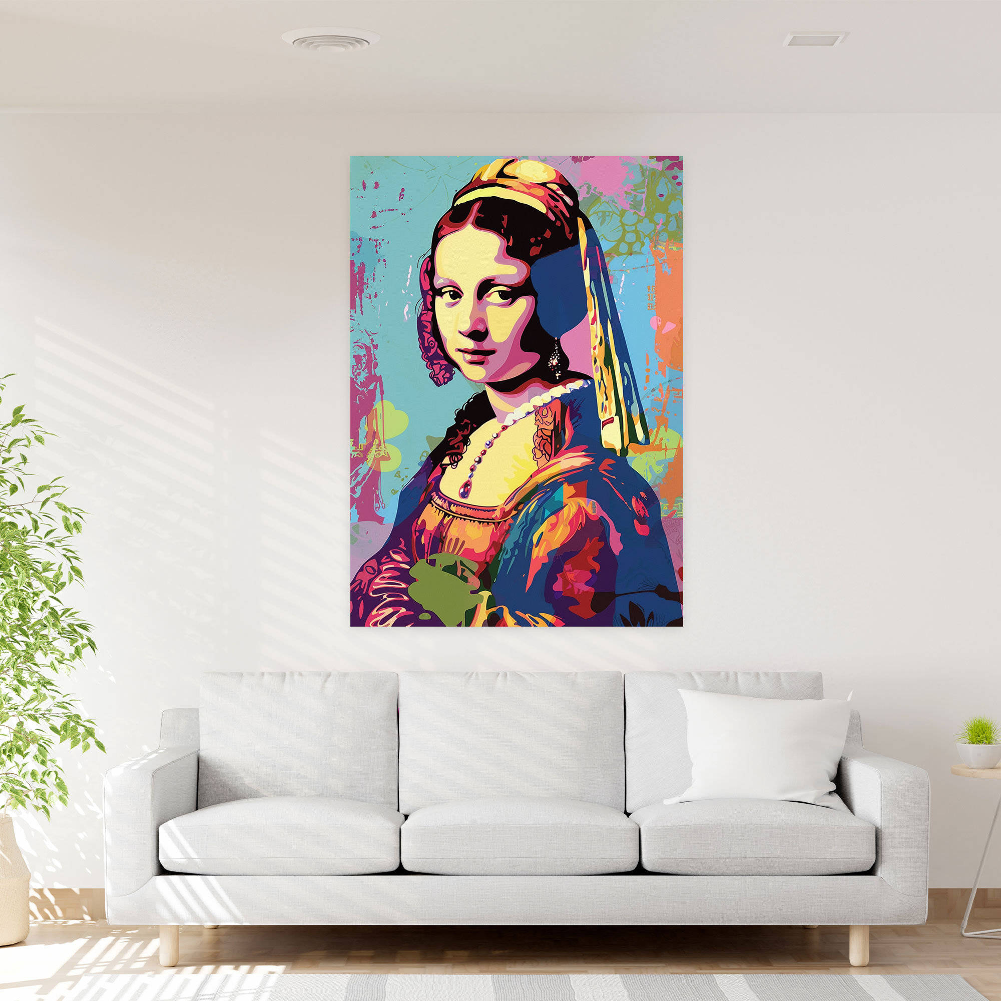 Classicism Meets Pop Art Canvas Print - Classicism And Popart, Canvas Wall Art, Wall Decoration, Classicism Meets Pop Art