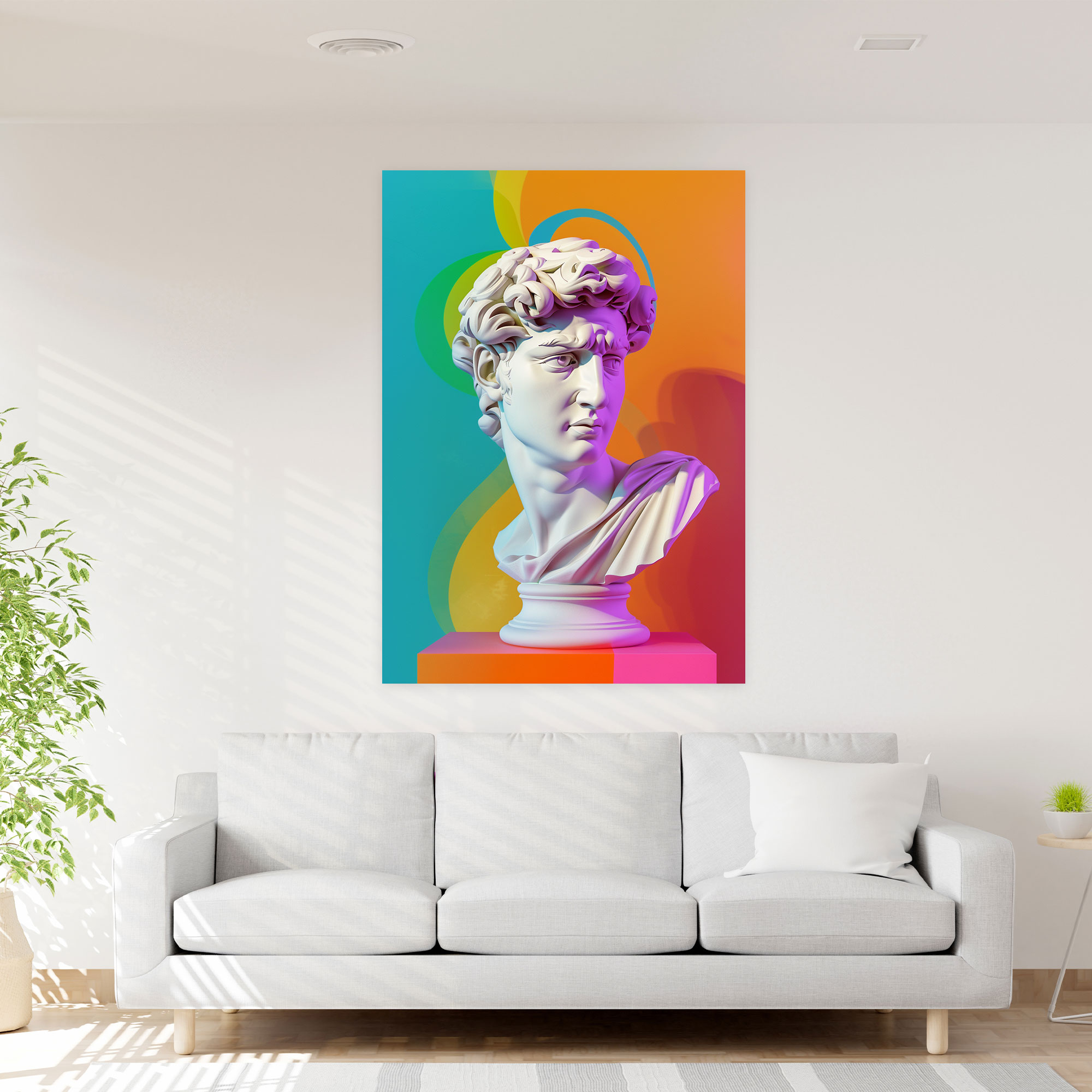 Pop Art Klasik Ev Dekorasyonu - Klasizm ve Popart Ev Dekorasyonu Kanvas Tablo Pop Art