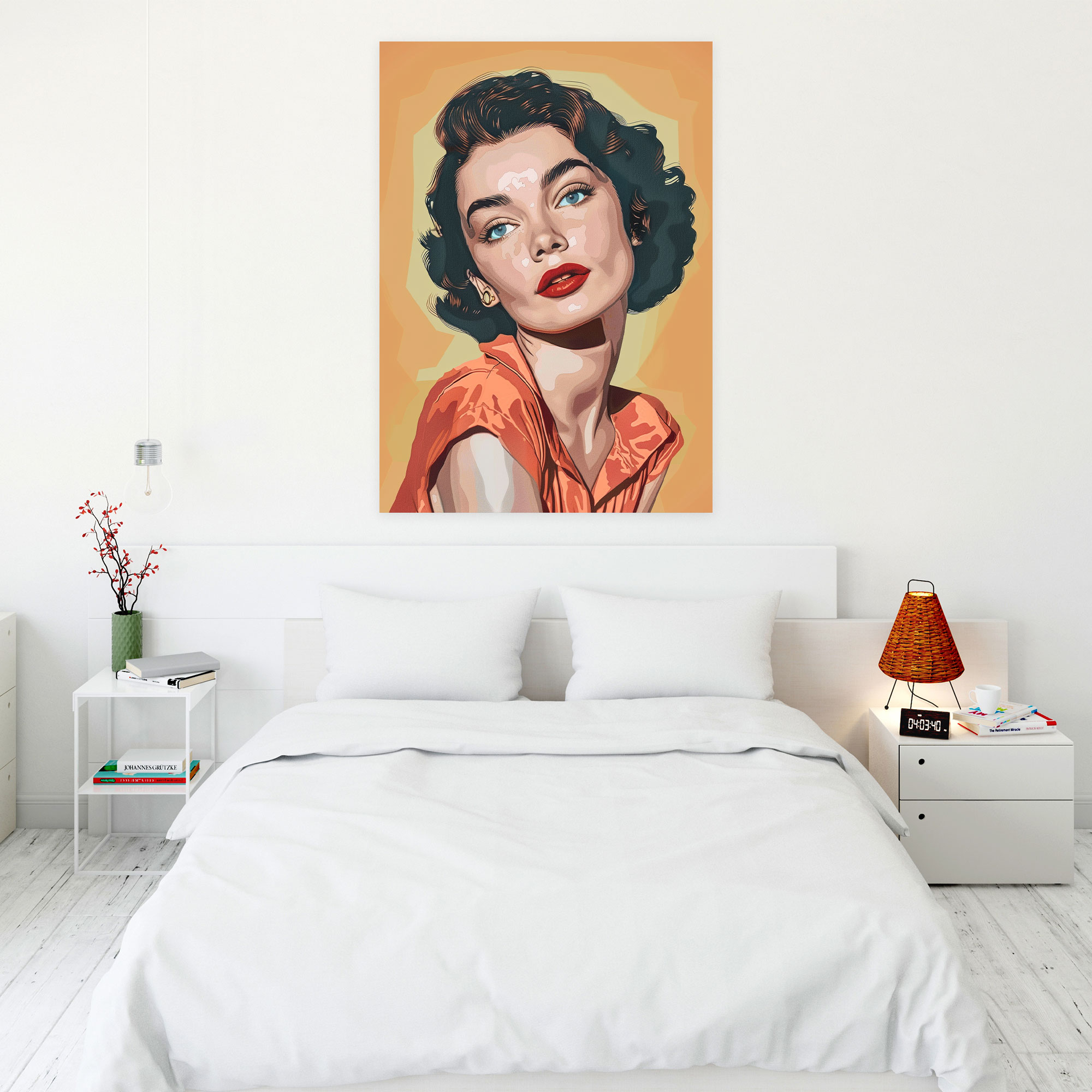 Classic Pop Art Portrait Canvas Print - Classicism And Popart, Classicism, Canvas Print, Pop Art