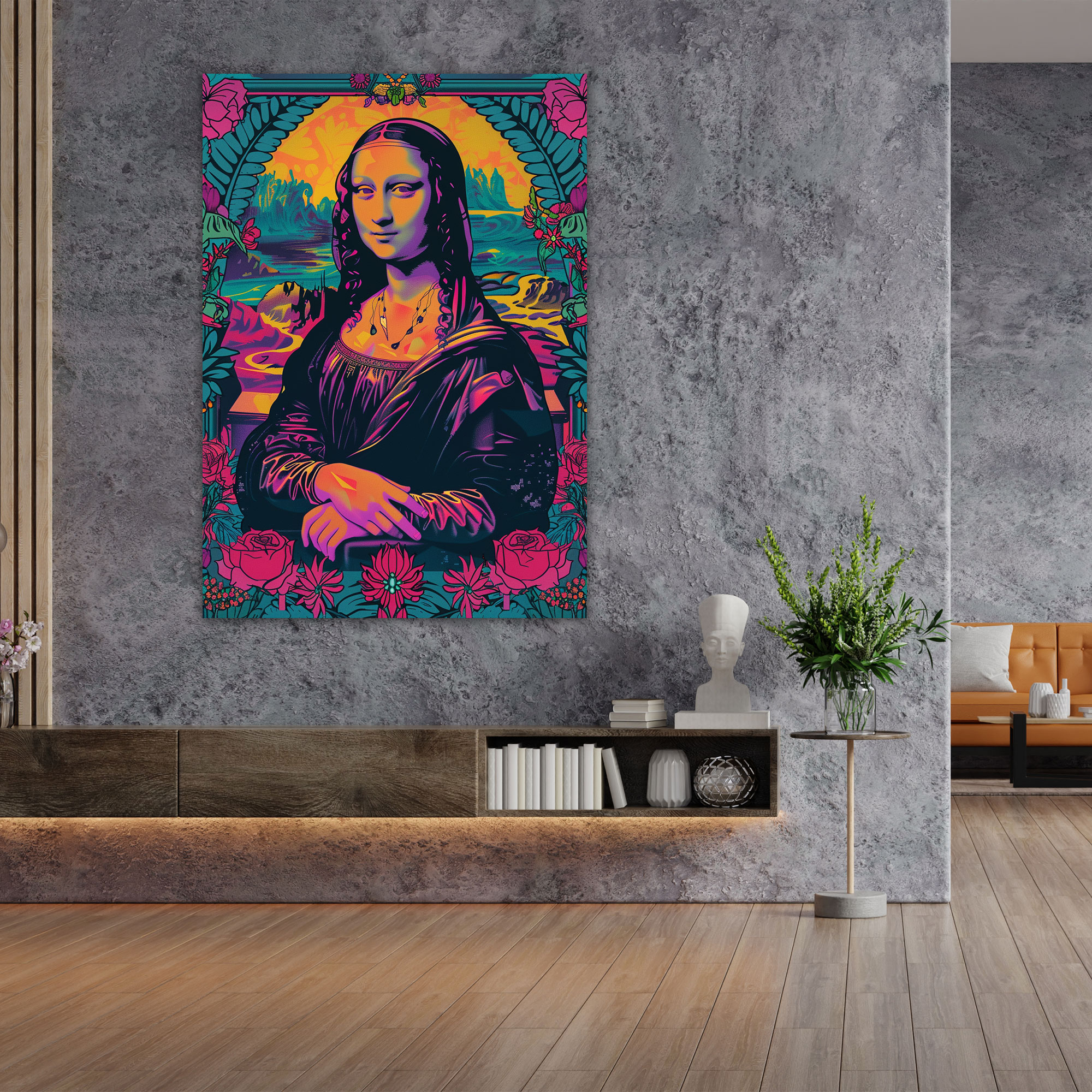 Classicism Meets Pop Art Mona Lisa Canvas Print - Classicism And Popart, Home Decoration, Classicism Meets Pop Art, Wall Decoration