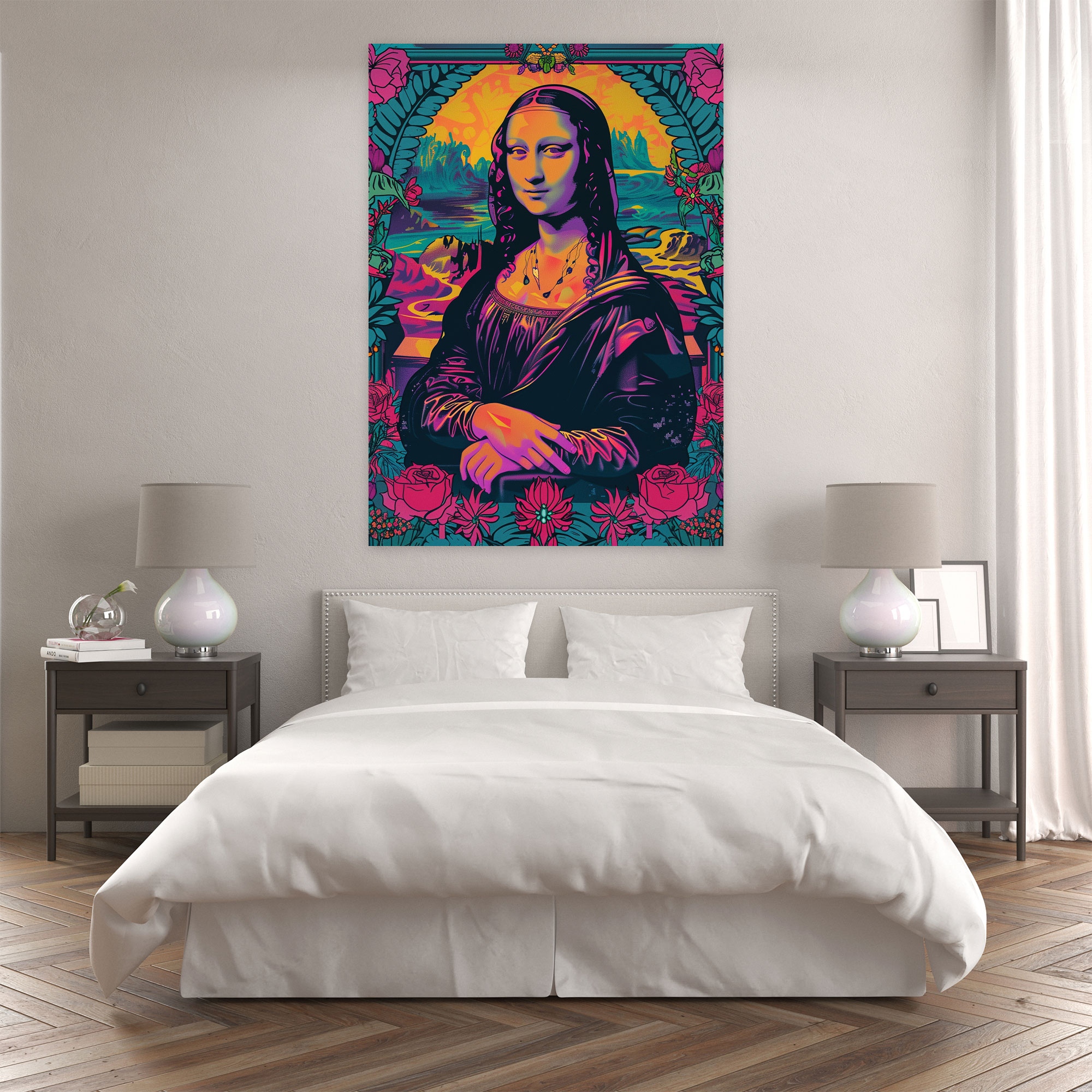 Classicism Meets Pop Art Mona Lisa Canvas Print - Classicism And Popart, Home Decoration, Classicism Meets Pop Art, Wall Decoration