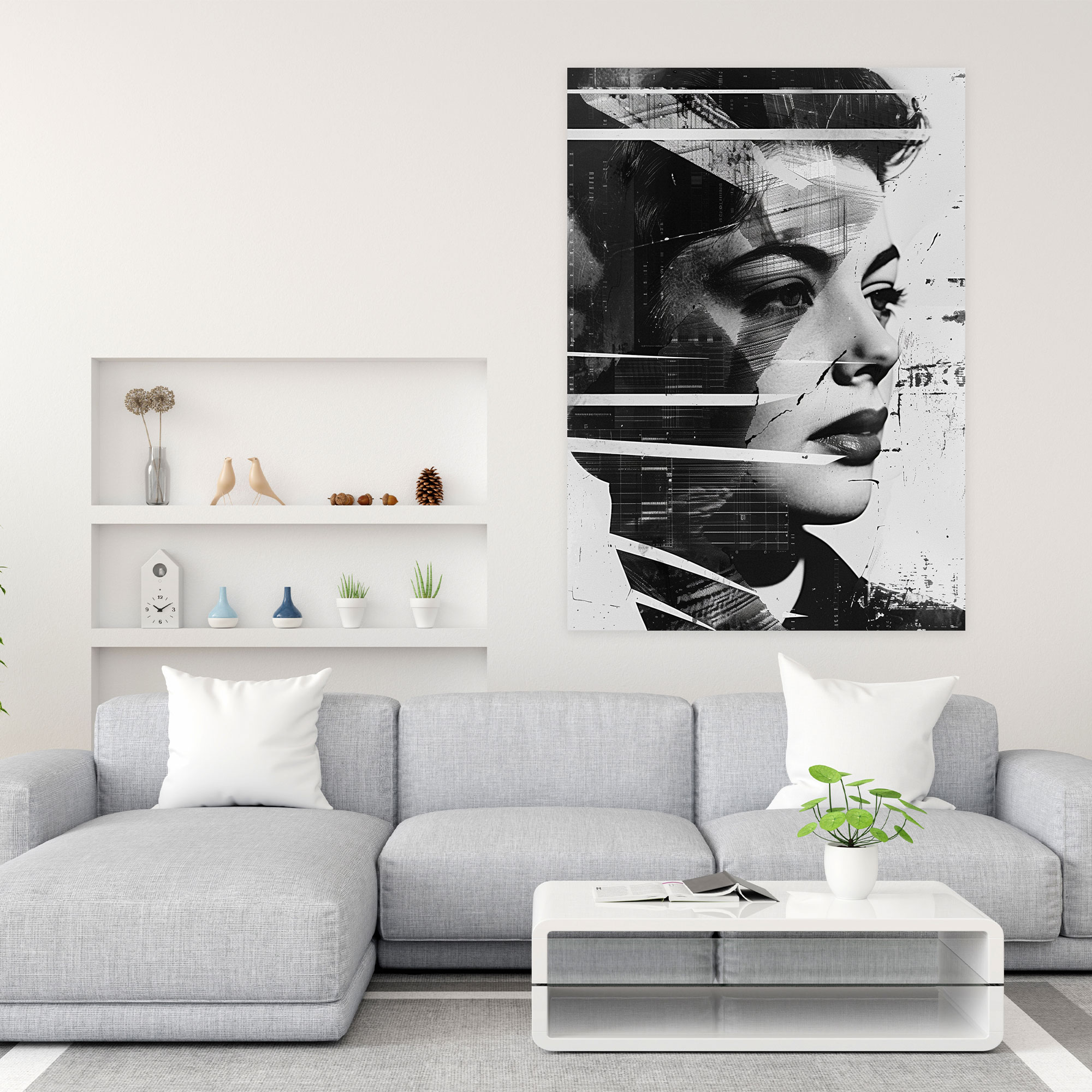 Classic Pop Art Portrait Canvas Print - Classicism And Popart, Wall Art, Classic Pop Art Portrait, Canvas Wall Art
