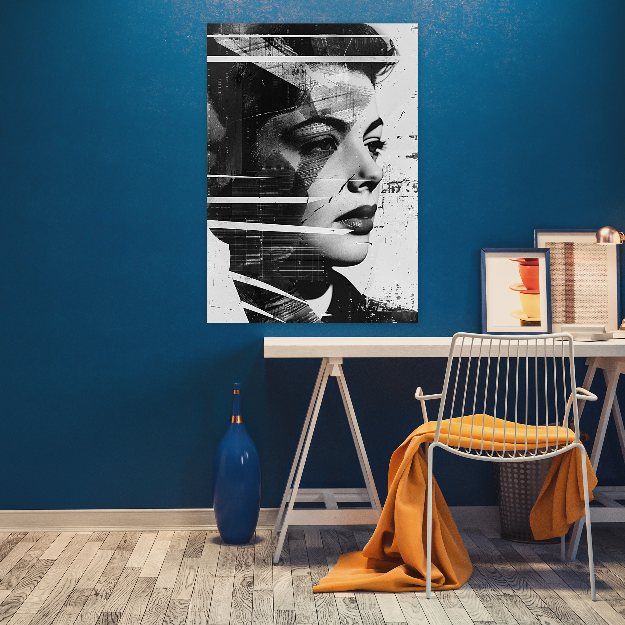 Classic Pop Art Portrait Canvas Print - Classicism And Popart, Wall Art, Classic Pop Art Portrait, Canvas Wall Art