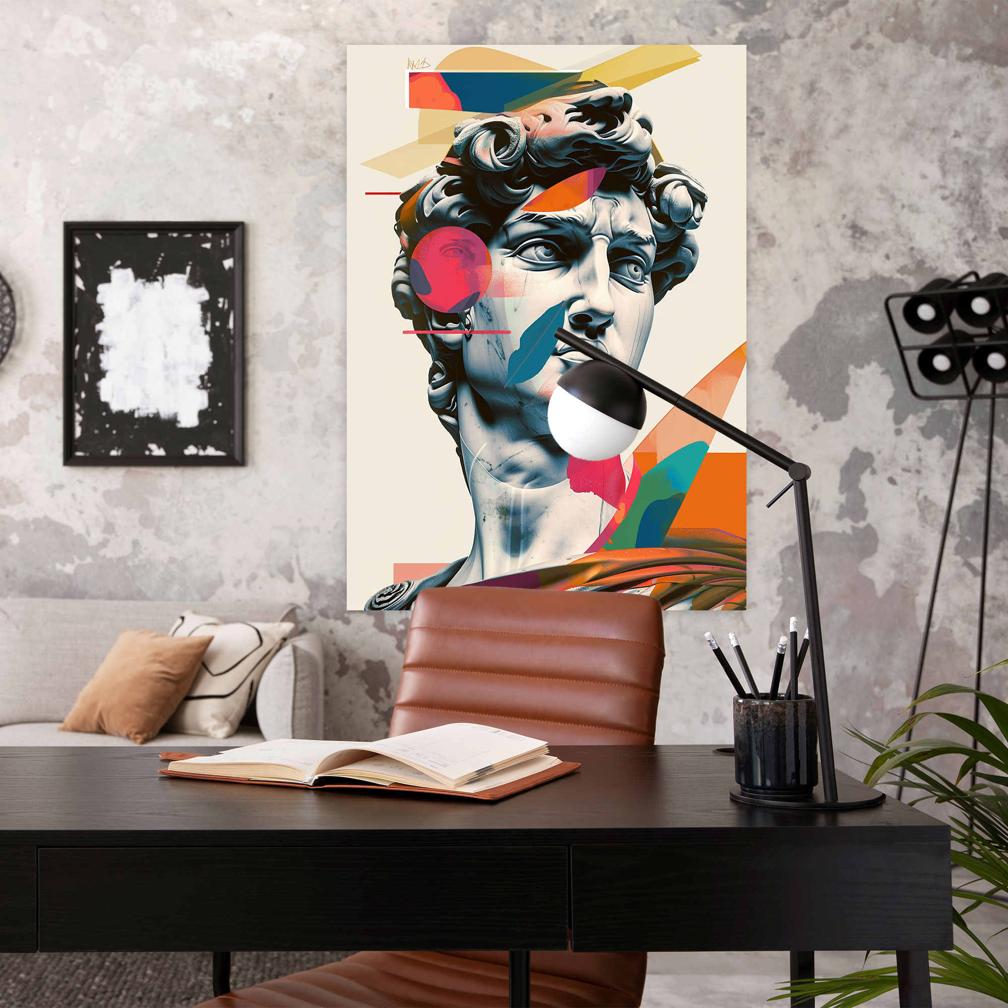 Classical Statue Pop Art Wall Art - Classicism And Popart, Pop Art, Canvas Wall Art, Classical Statue