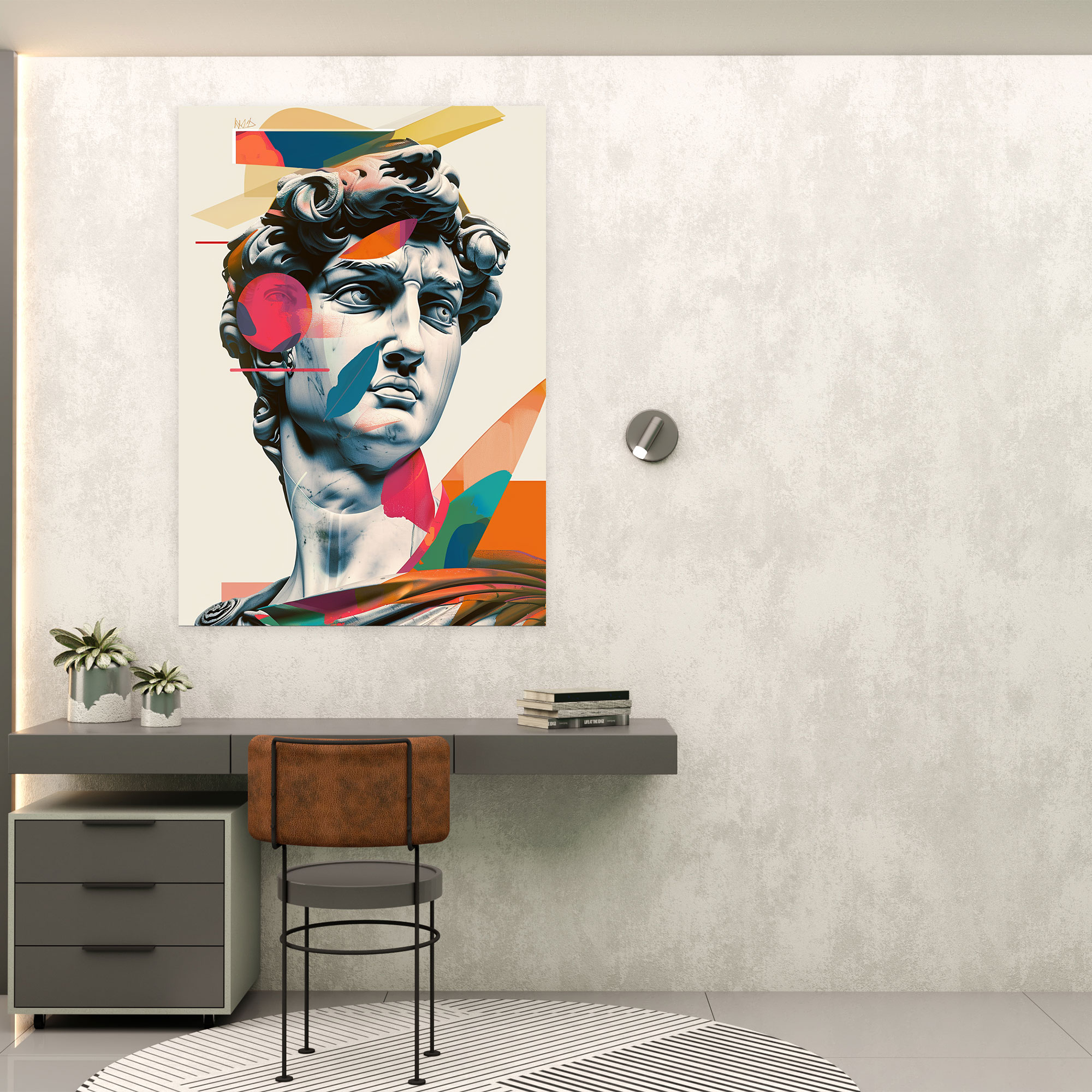 Classical Statue Pop Art Wall Art - Classicism And Popart, Pop Art, Canvas Wall Art, Classical Statue