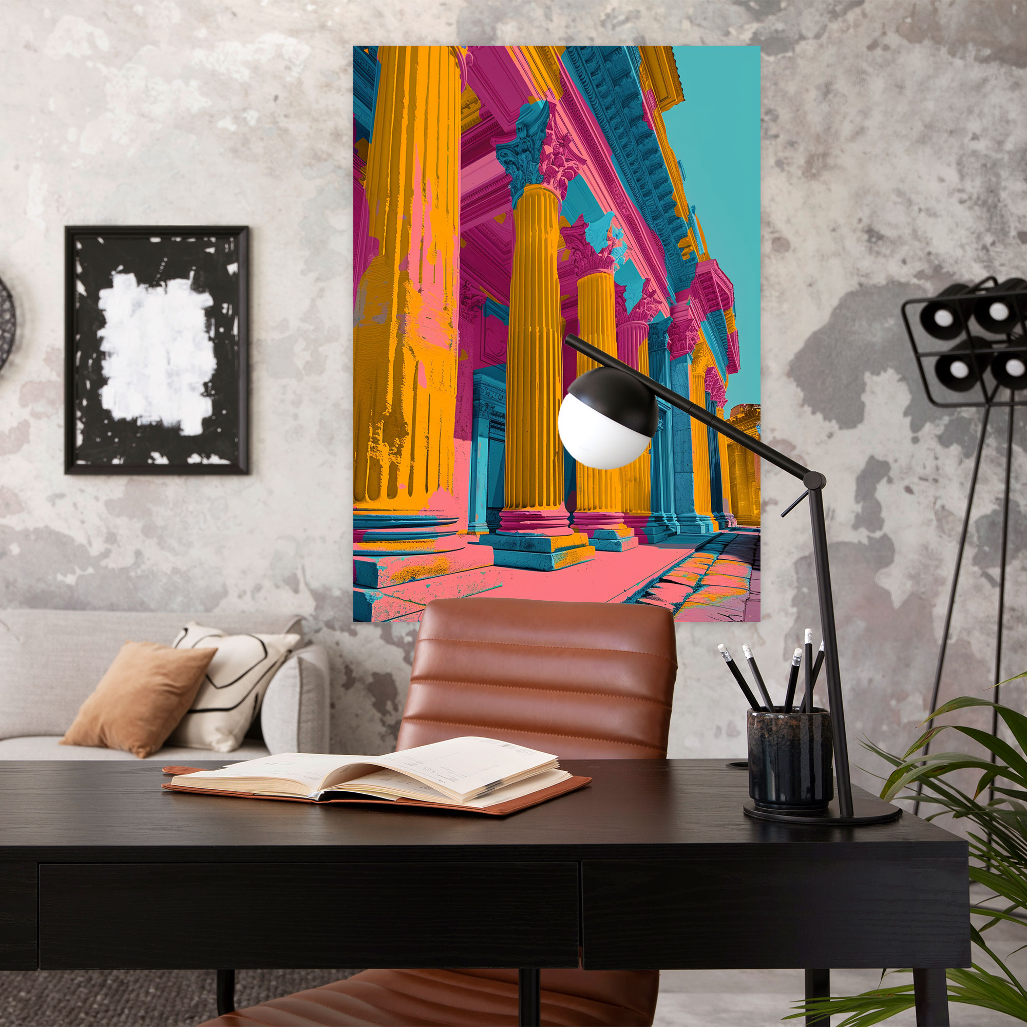 Roman Architecture Pop Art Wall Decoration - Classicism And Popart, Pop Art, Home Decoration, Canvas Wall Art