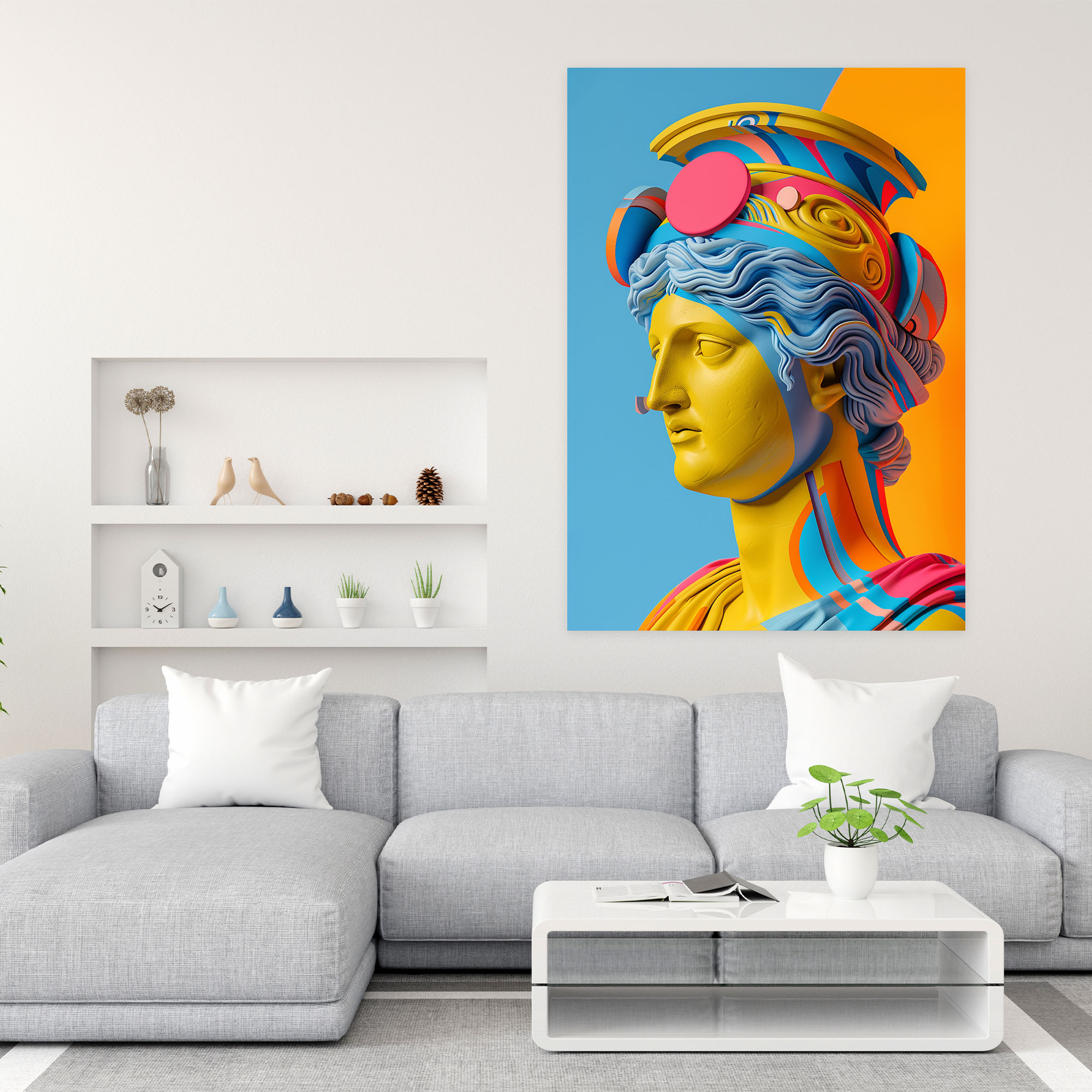 Ancient Greek Revival Canvas Wall Art - Classicism And Popart, Pop Art, Classicism, Wall Decoration