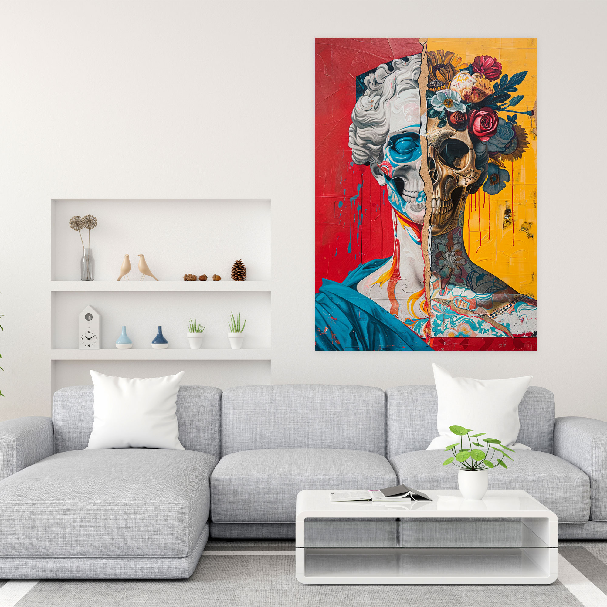 Renaissance Pop Canvas Print - Classicism And Popart, Wall Decoration, Wall Art, Renaissance