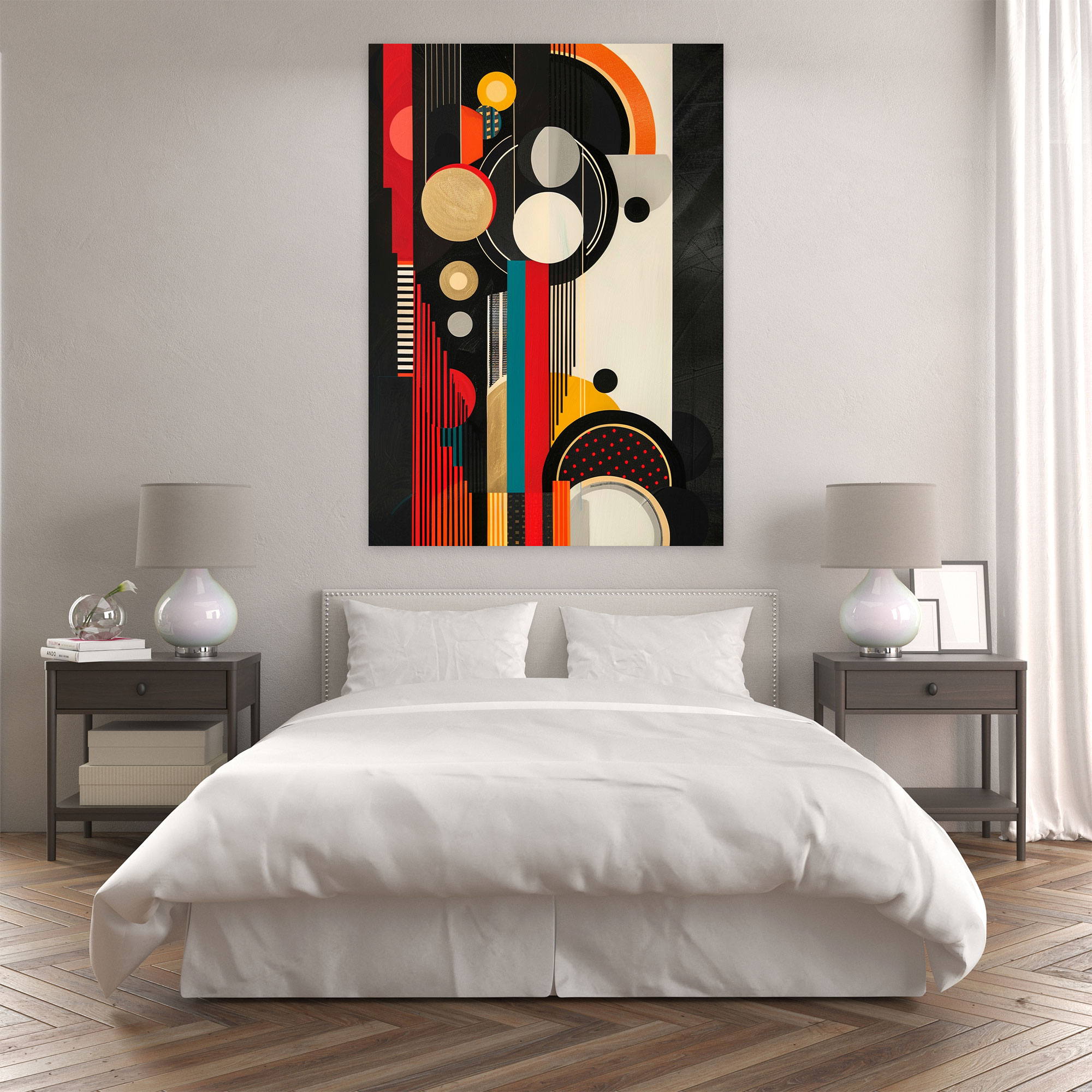 Art Deco Pop Canvas Wall Art - Classicism And Popart, Wall Decoration, Art Deco, Pop Art