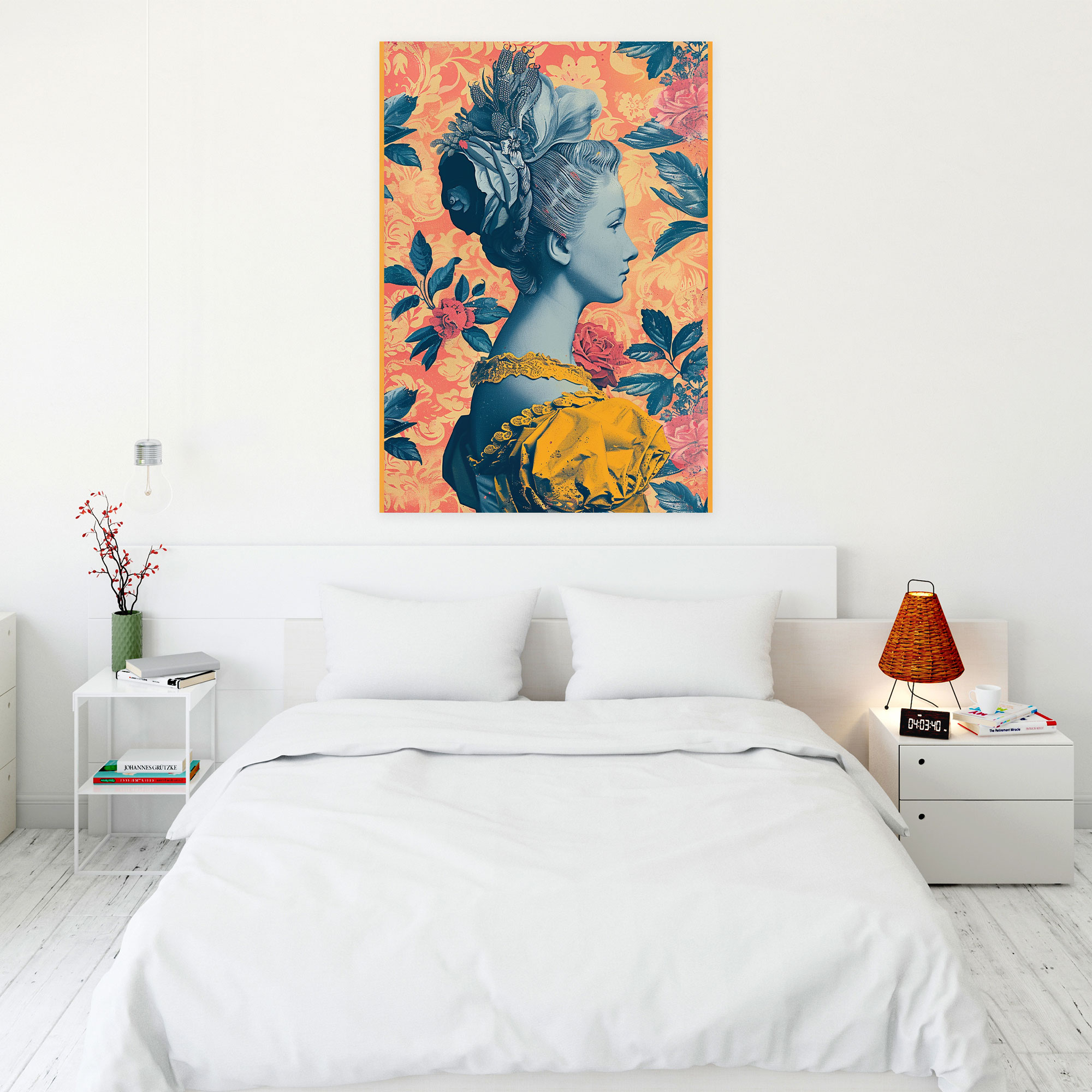 Rococo Pop Art Wall Decoration - Classicism And Popart, Rococo, Wall Decoration, Canvas