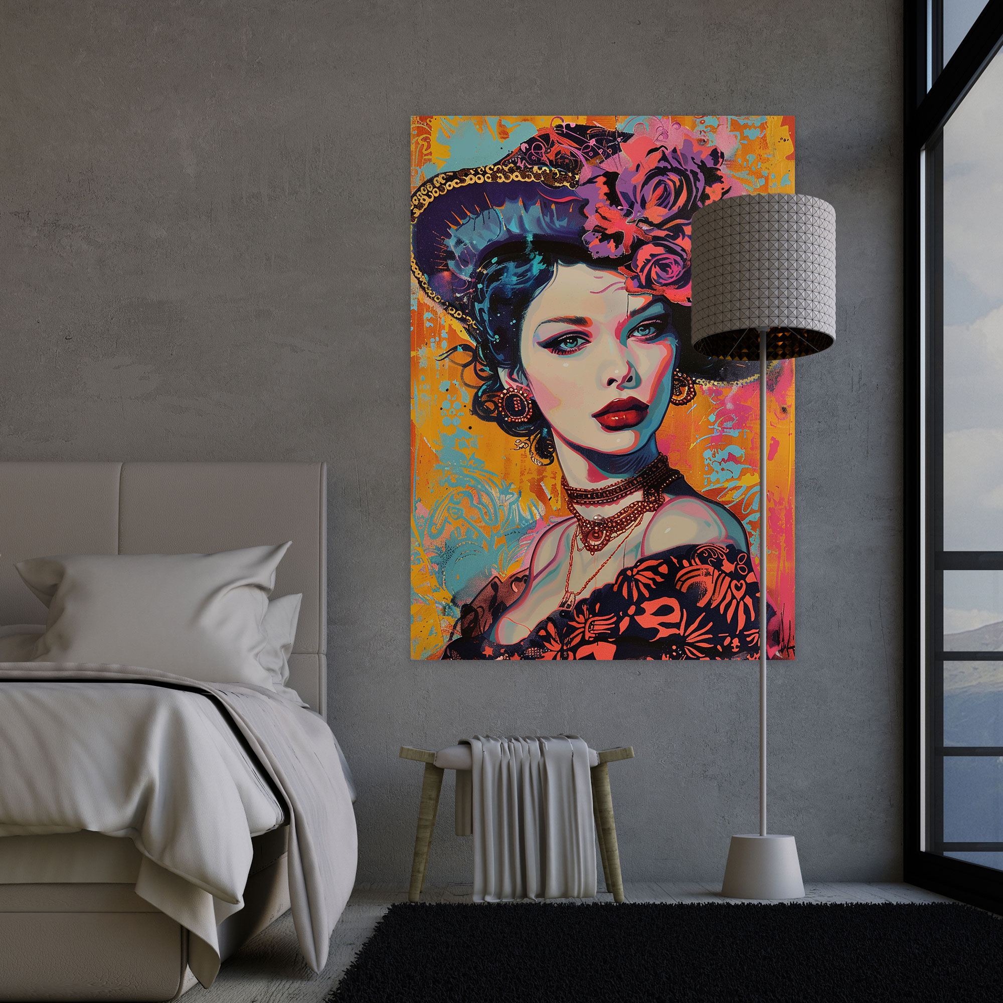 Victorian Pop Canvas Print - Classicism And Popart, Canvas, Pop Art, Wall Decoration