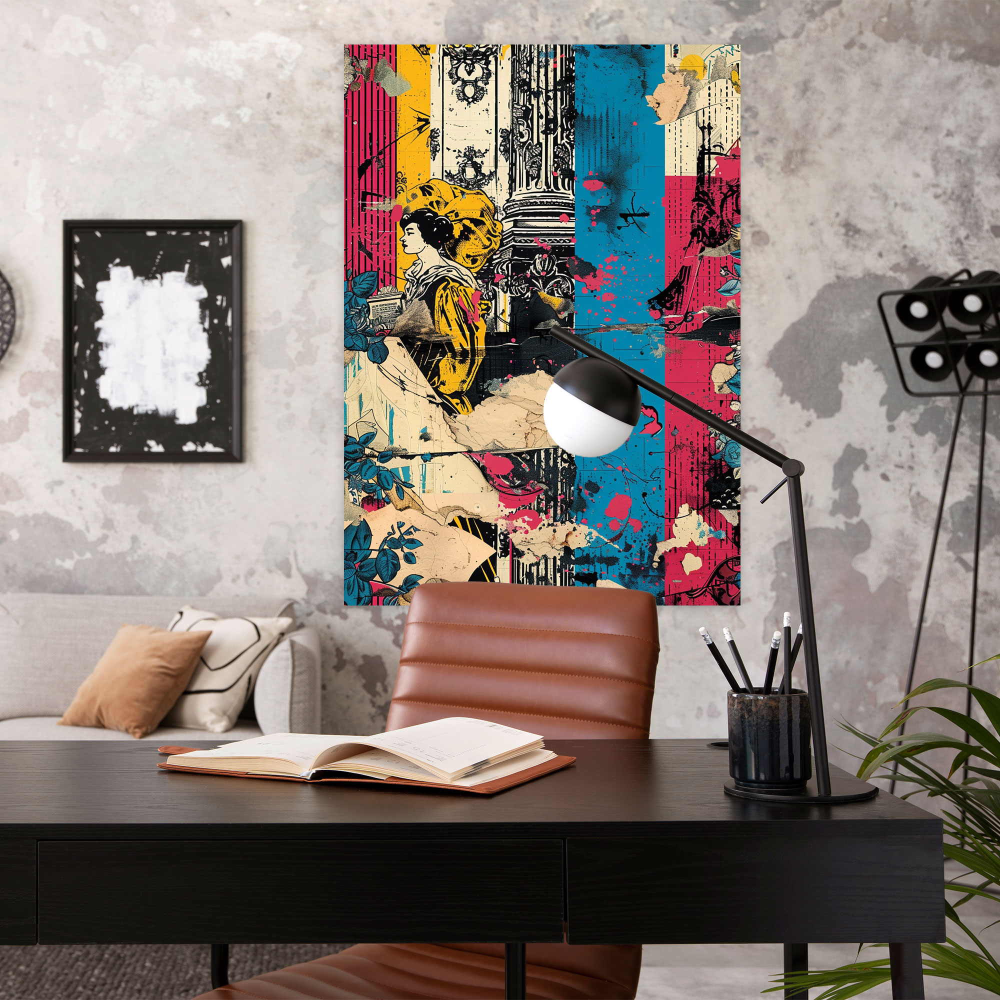 Comic Rococo Canvas Print - Classicism And Popart, Wall Art, Wall Decoration, Canvas Wall Art