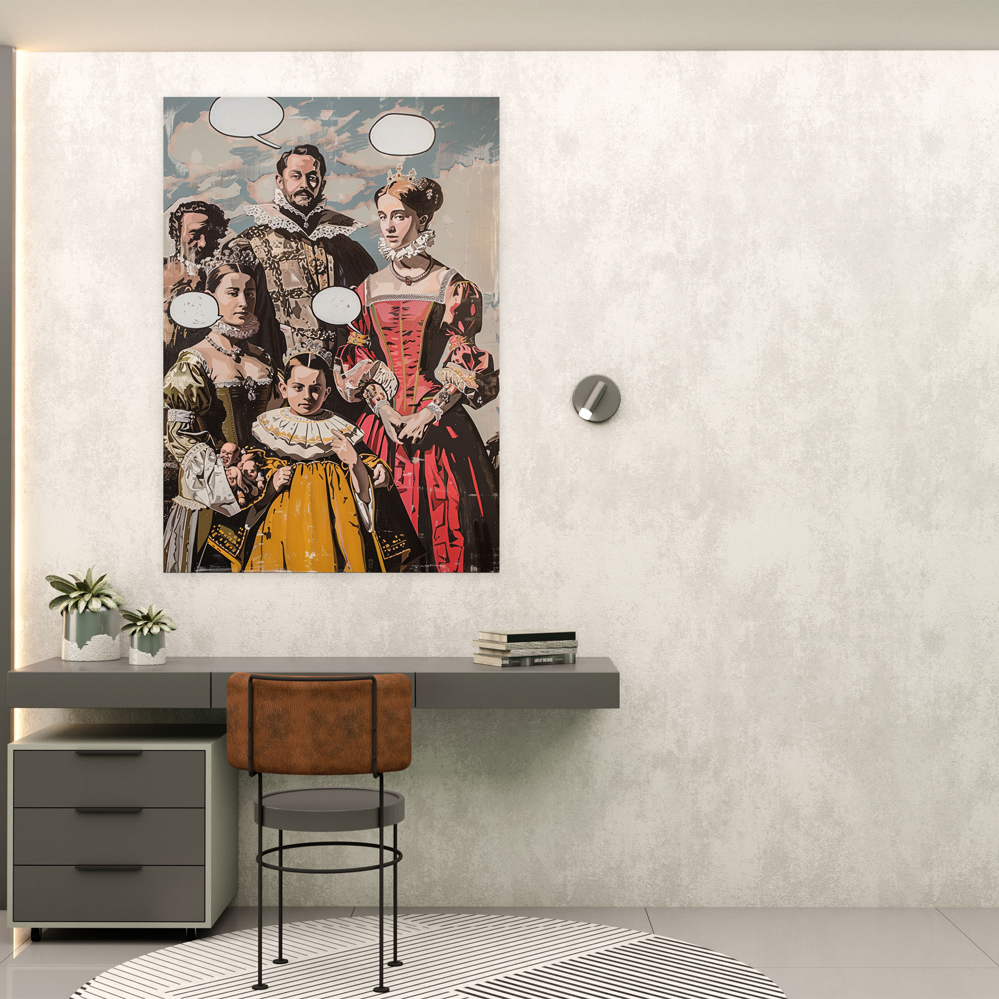 Royal Family Classicism Pop Art Wall Art - Classicism And Popart, Classicism Pop Art, Canvas, Wall Decoration