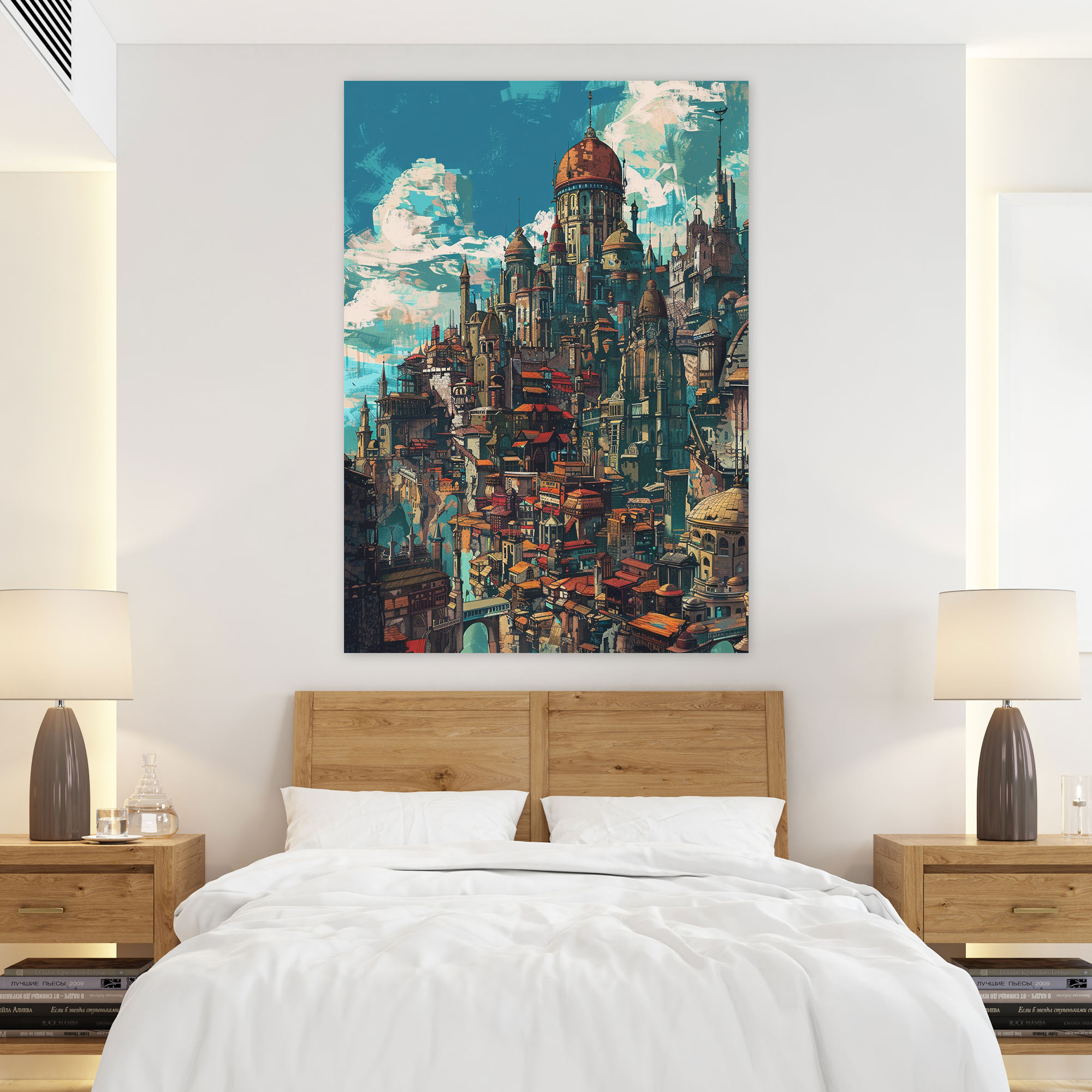 Baroque Cityscape Classicism Pop Art Canvas Print - Classicism And Popart, Home Decoration, Canvas, Canvas Print