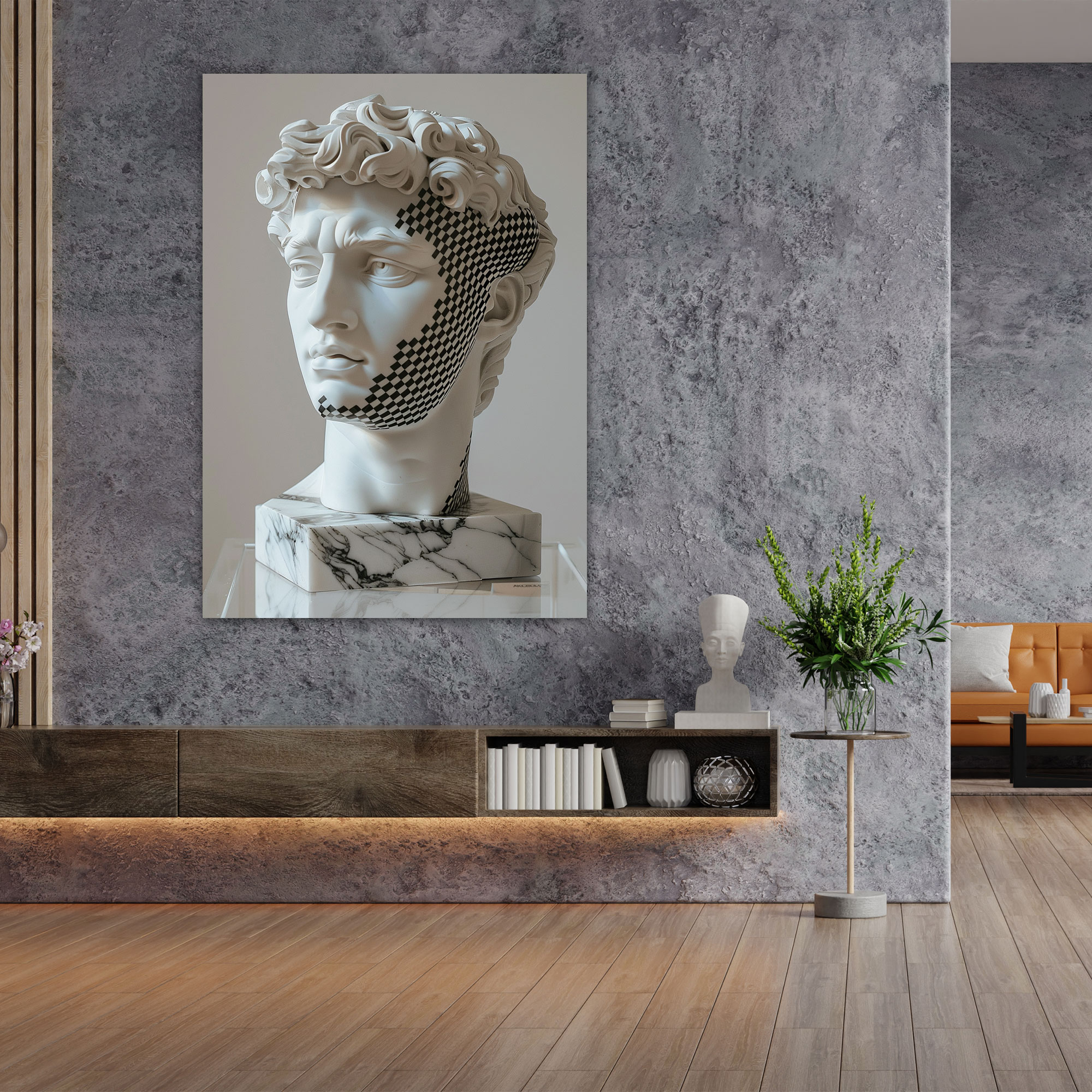 Neoclassical Sculpture Classicism Pop Art Wall Decoration - Classicism And Popart, Canvas Print, Classicism Pop Art, Canvas Wall Art