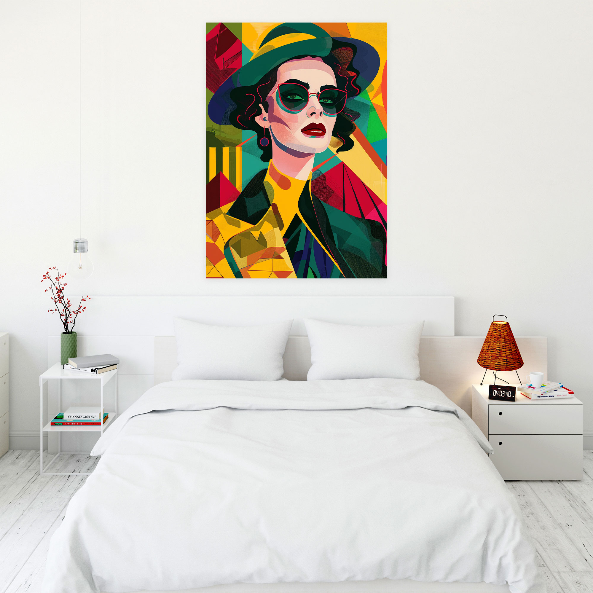 Art Deco Pop Art Classicism Wall Art - Classicism And Popart, Retro Modern Wall Art, Home Decoration, Canvas